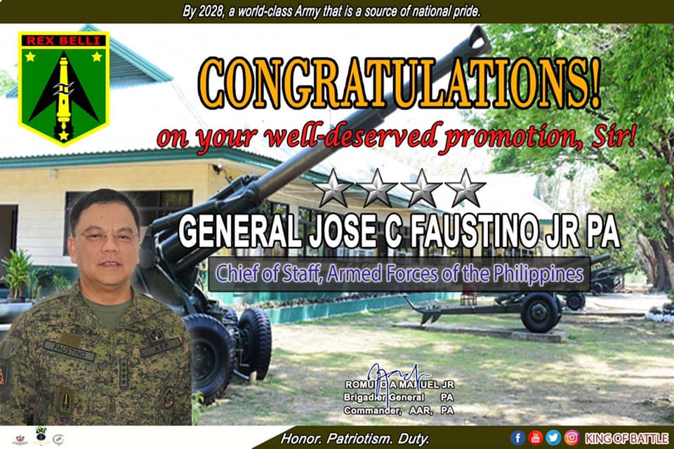 The Regiment Commander, Army Artillery Regiment congratulates the Chief ...