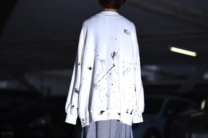 My Beautiful Landlet] ‪ペンキスウェット OVIE STUDIO限定/white‬ 