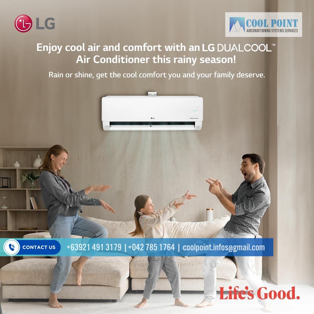 Discover benefits when using the LG DualCool™ Split Type Air ...