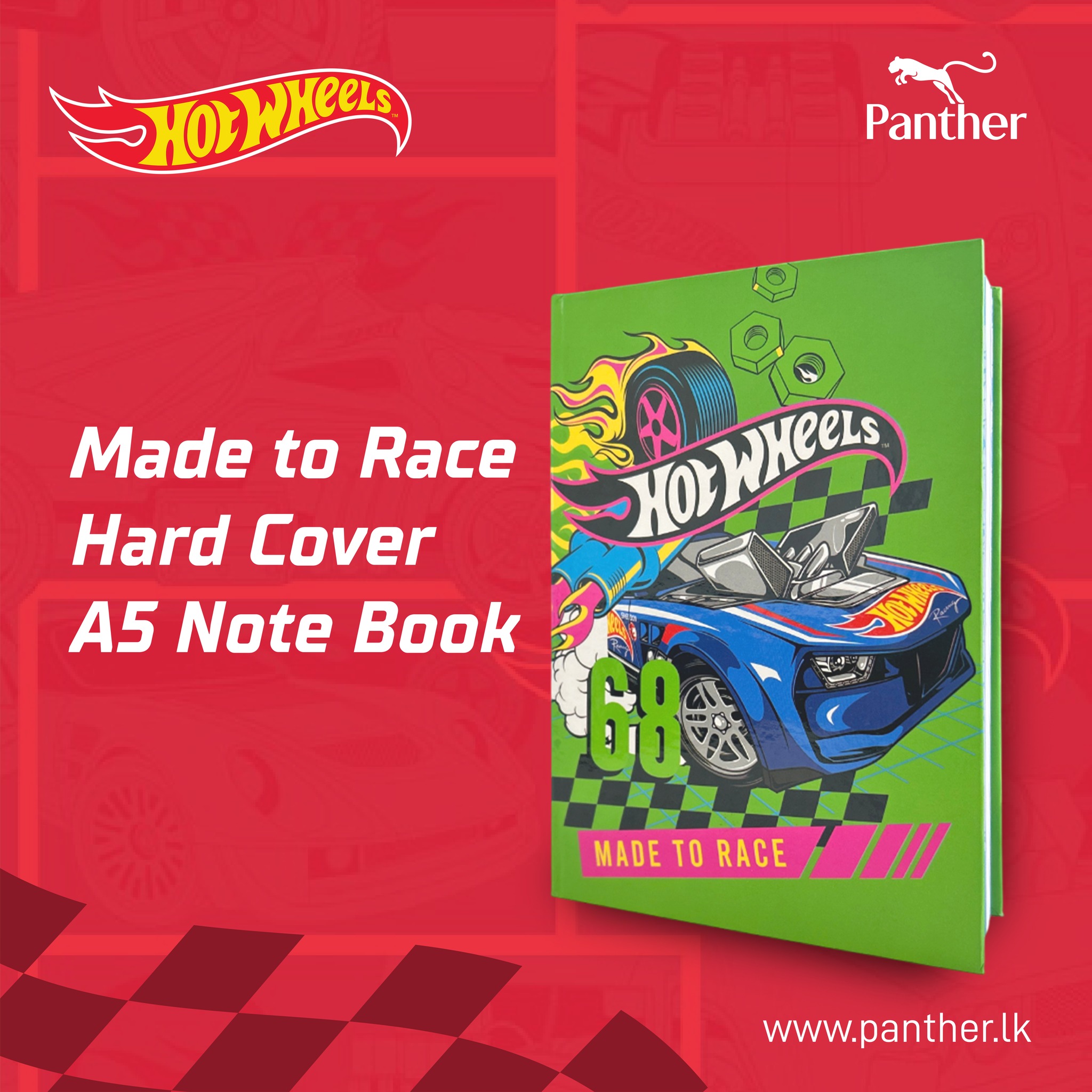 Panther - 🏎️ **Hot Wheels Made to Race A5 Hard Cover Notebook – Start ...