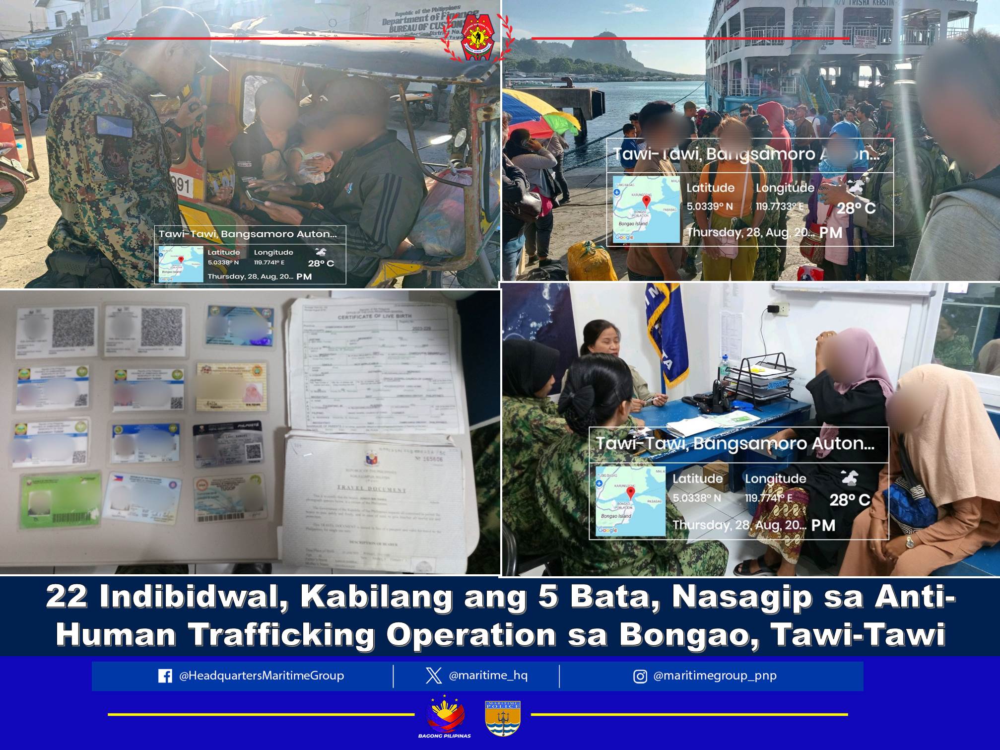 Philippine - 22 Indibidwal, Kabilang ang 5 Bata, Nasagip sa Anti-Human ...