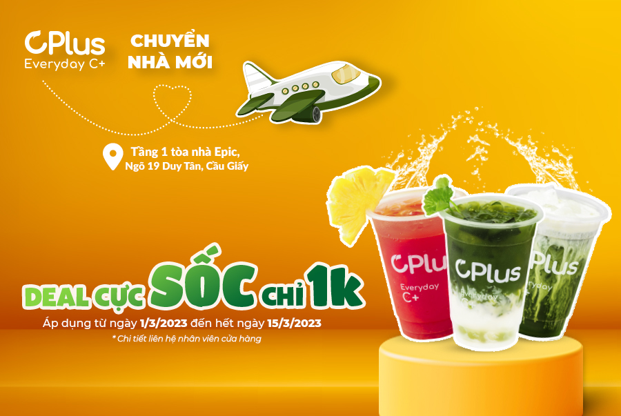 CPLUS “CHUYỂN NHÀ... - Cplus - Đồ Uống Rau Má Juice Smoothie | Facebook