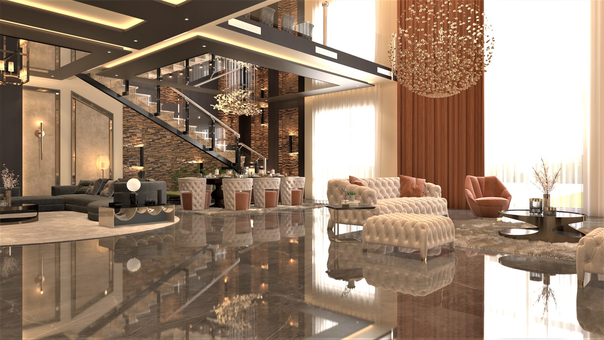 تصميم ريسيبشن قصر ️ احلى... - Mustafa Ashraf interior design