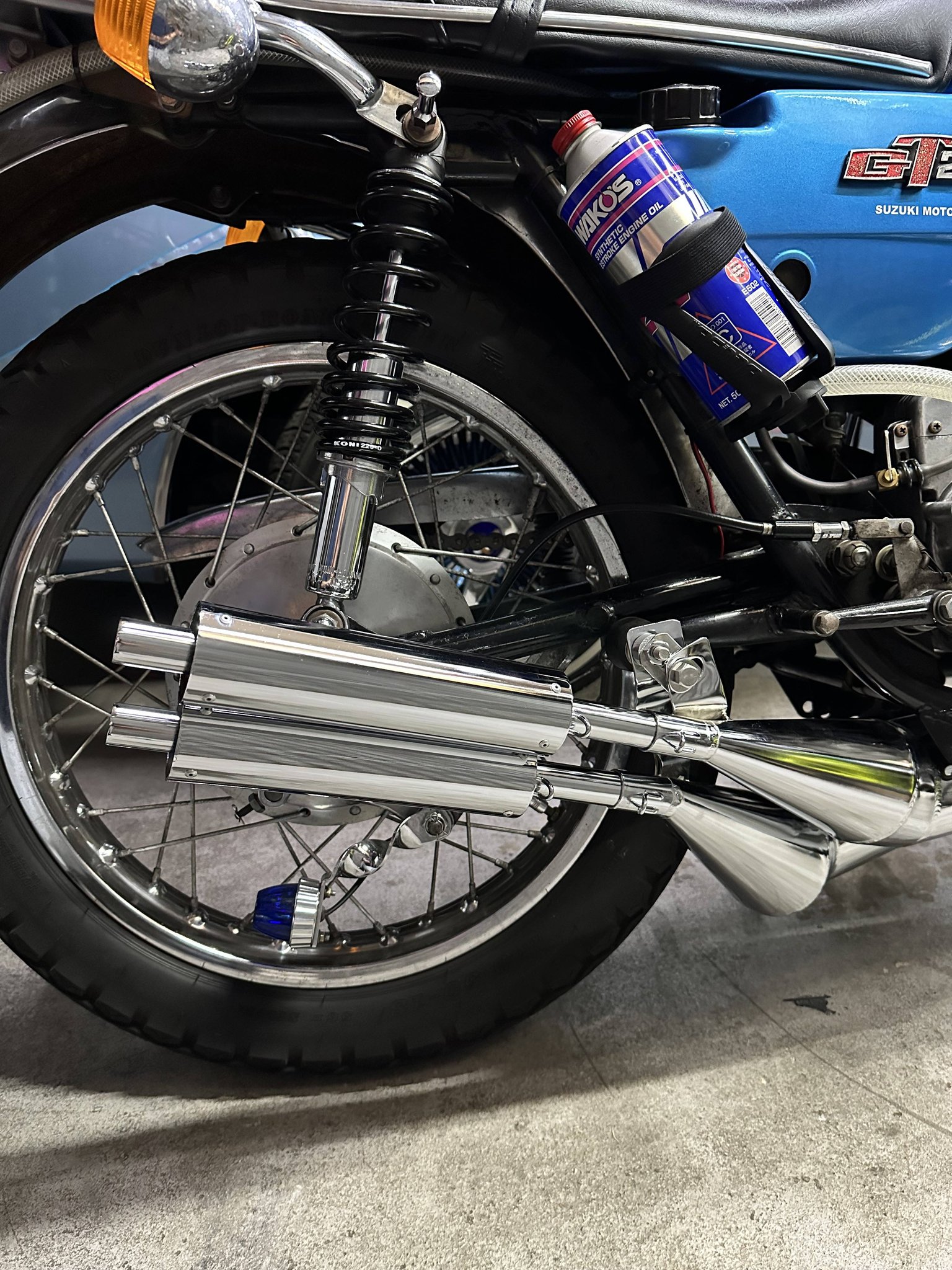 350ss 用、フルメッキ 爆竹チャンバー ￥158000 （ KH250-400 同額