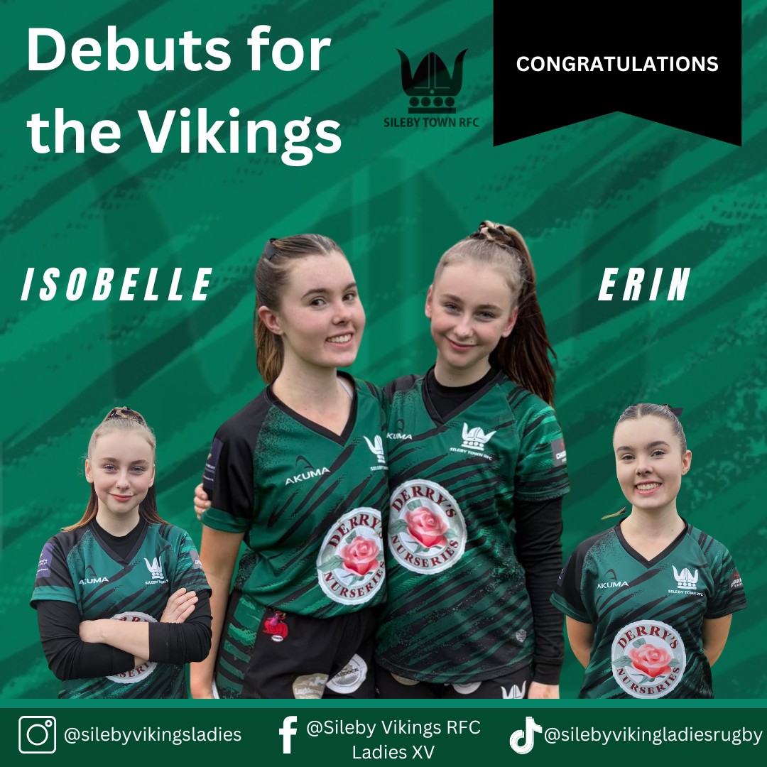 Sileby - 💚🖤 Debut Day! 🖤💚 A huge congratulations to Erin and Isobelle ...