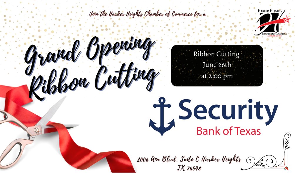 Security Bank of Texas Grand Opening Ribbon Cutting