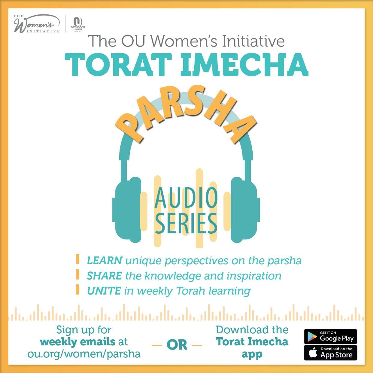 The 5783 Parsha Series is... - The OU Women's Initiative | Facebook