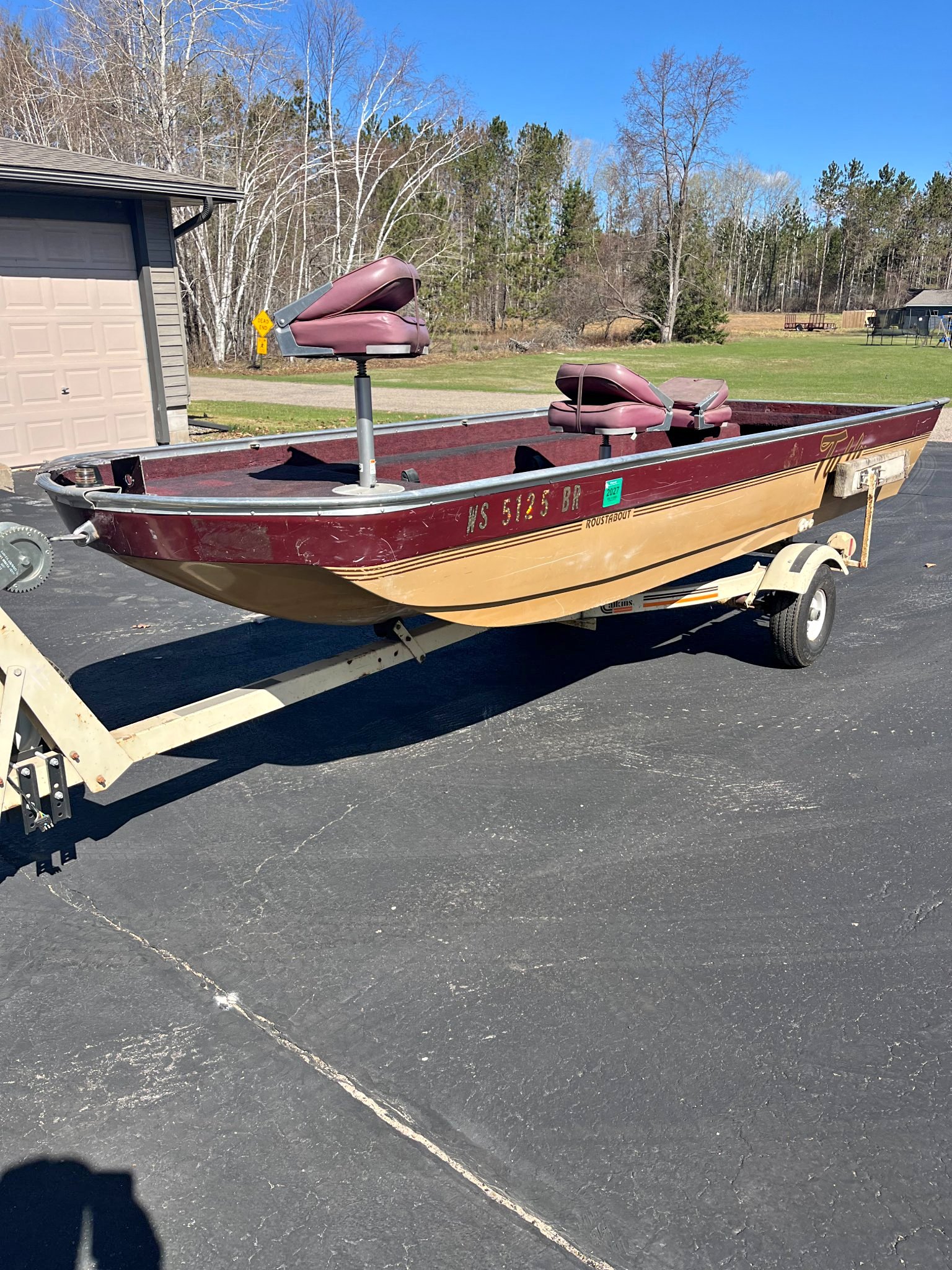 1987 Tuffy Roustabout with Calkins Trailer - Boats - Laona, Wisconsin ...