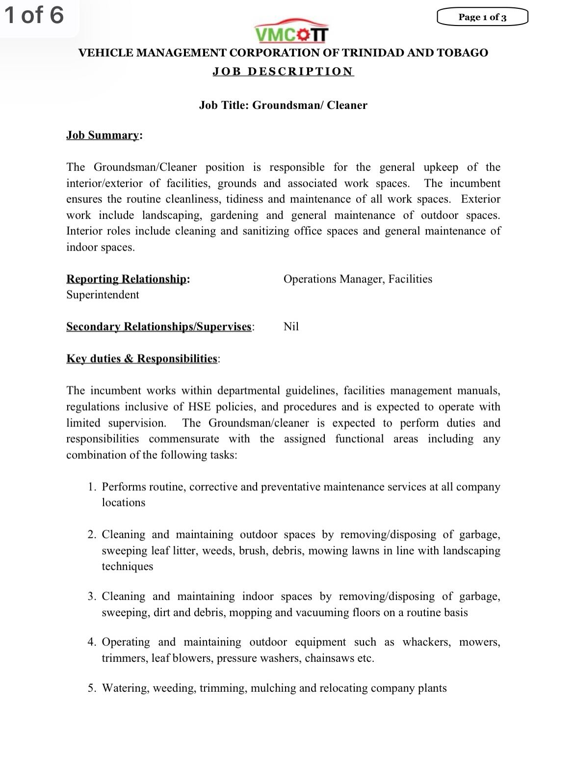 VACANCY NOTICE The Vehicle... - VMCOTT's Auto Stop | Facebook