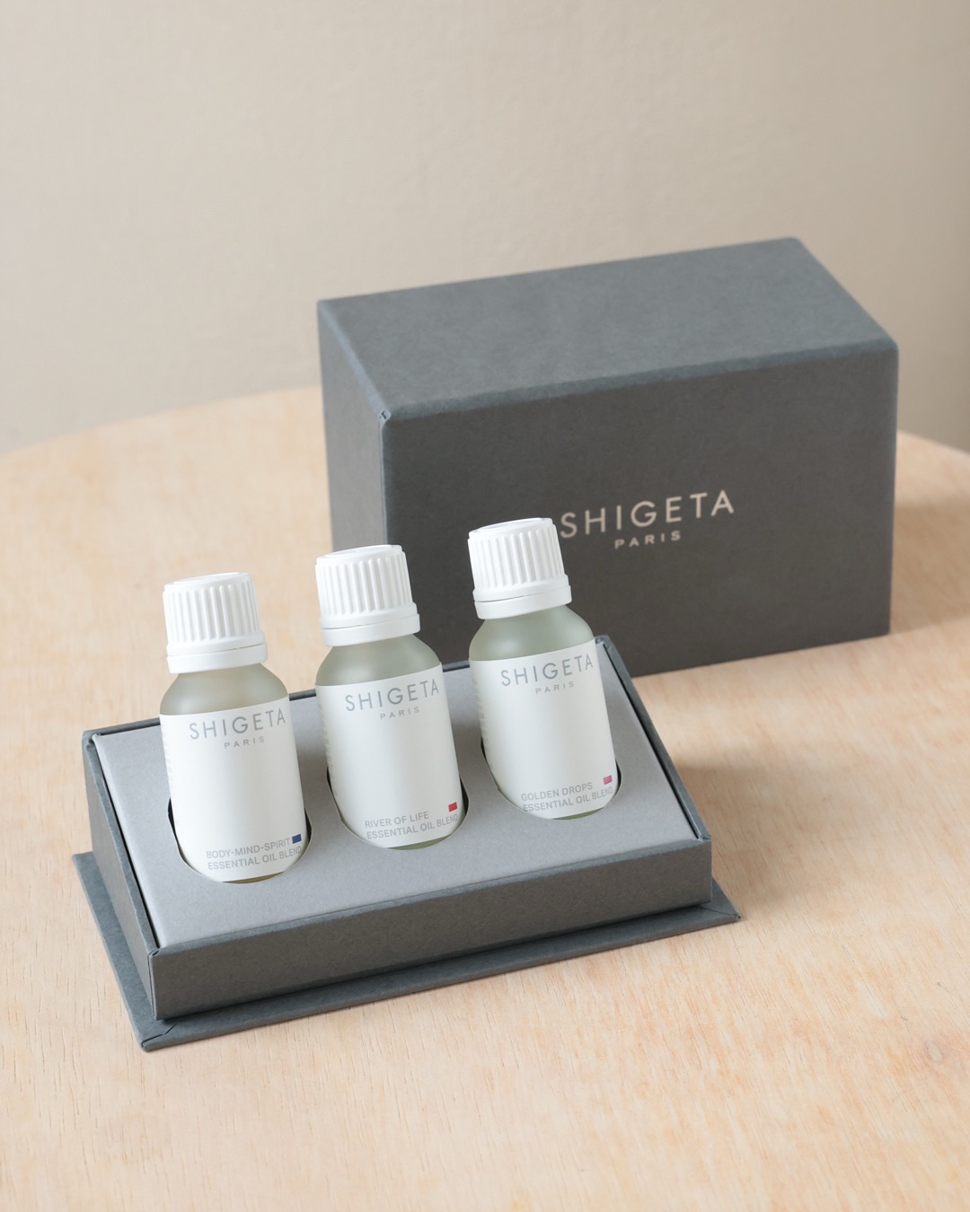 shigeta エッセンシャルオイル ギフトセレクション SHIGETAを代表する 3つのエッセンシャルオイルをセットにした