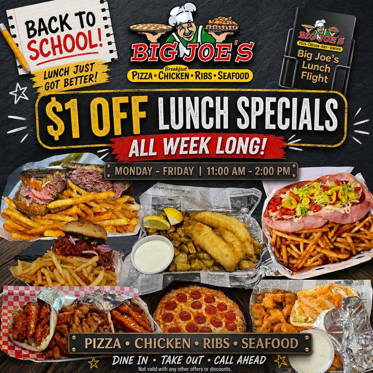 Big Joe's Pizza•Chicken•Ribs•Seafood | Imlay City MI