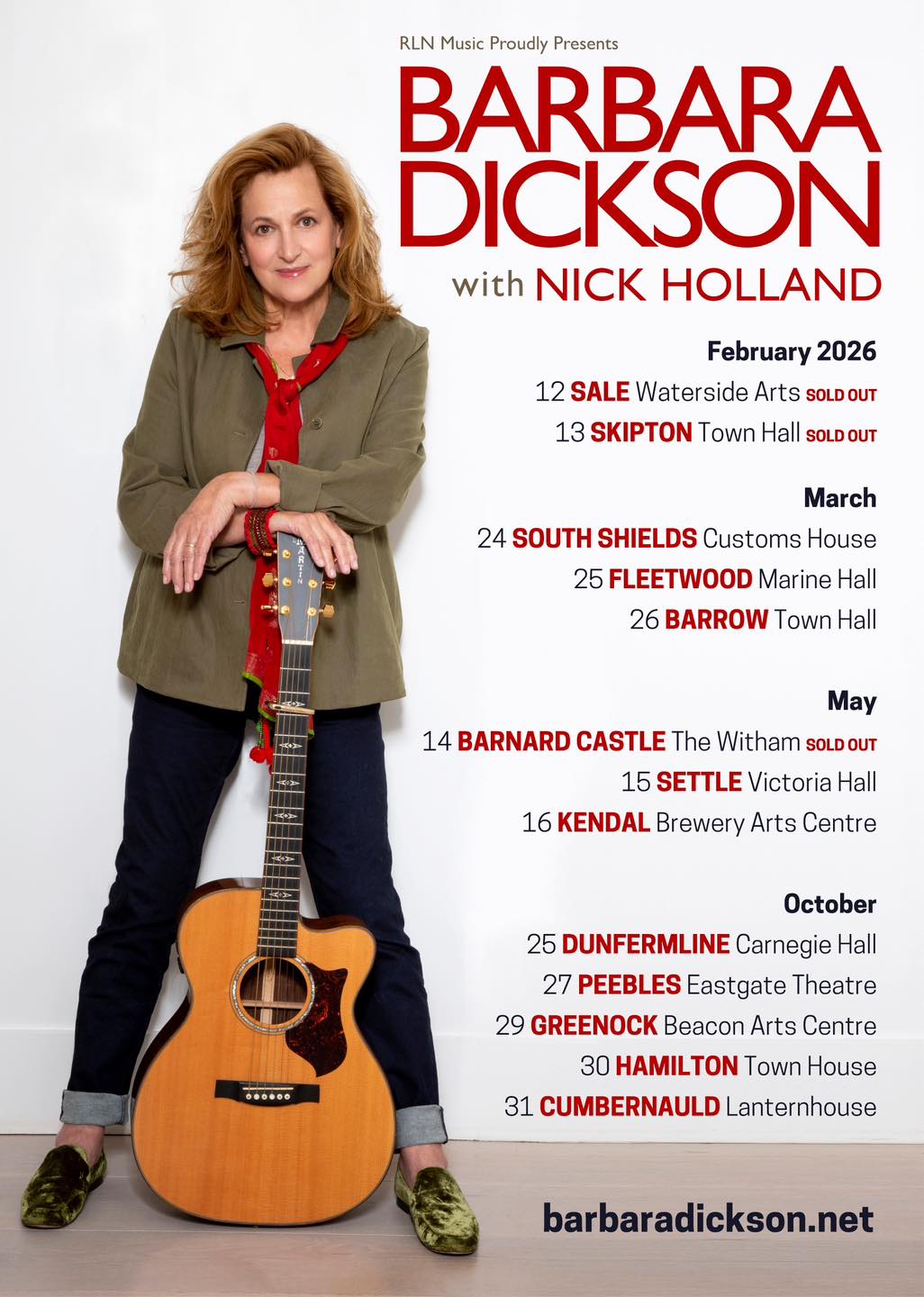 Barbara Dickson - All of Barbara’s 2026 tour dates are now... | Facebook