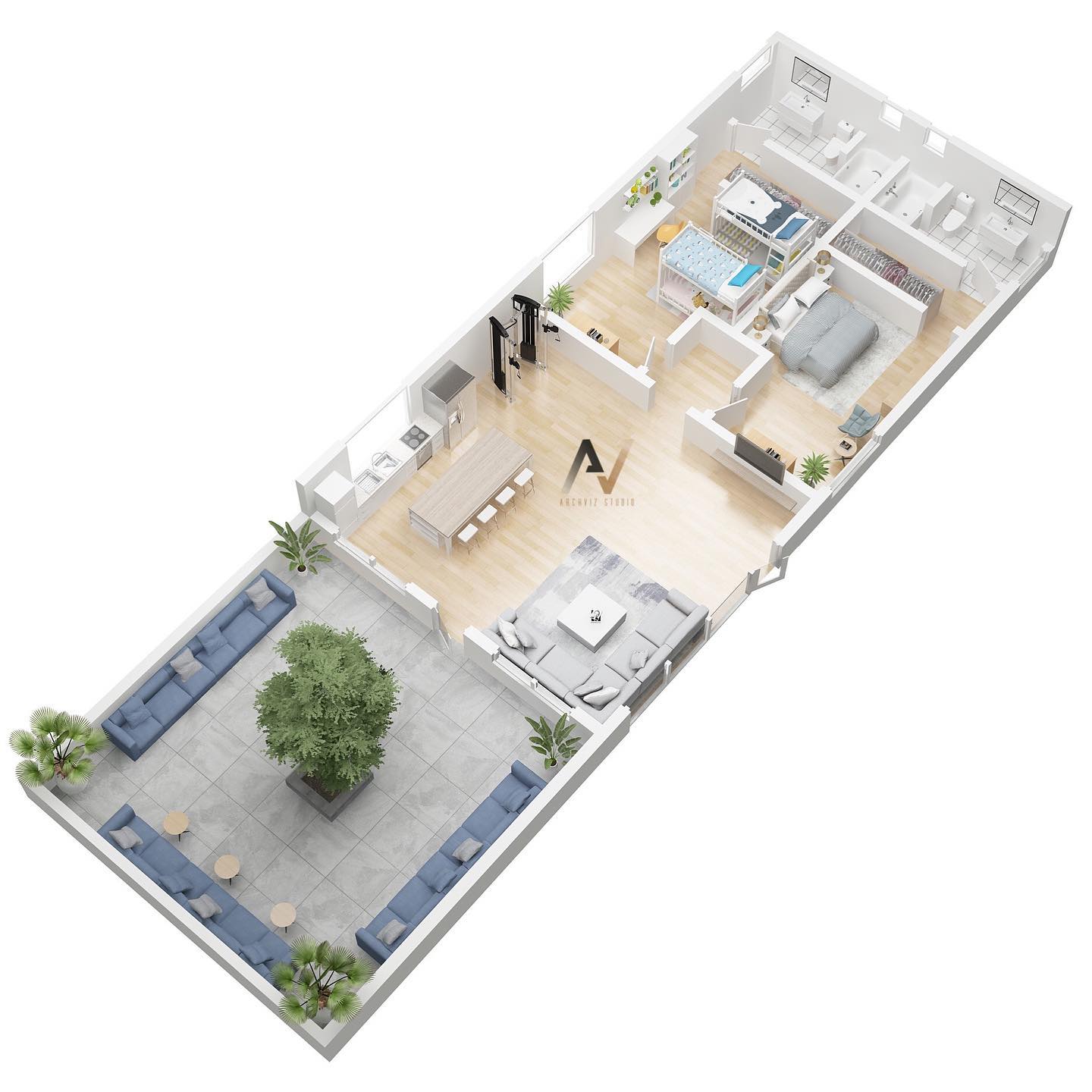 Archvizstudio3D - The 3D floor plan by archvizstudio3d... | Facebook