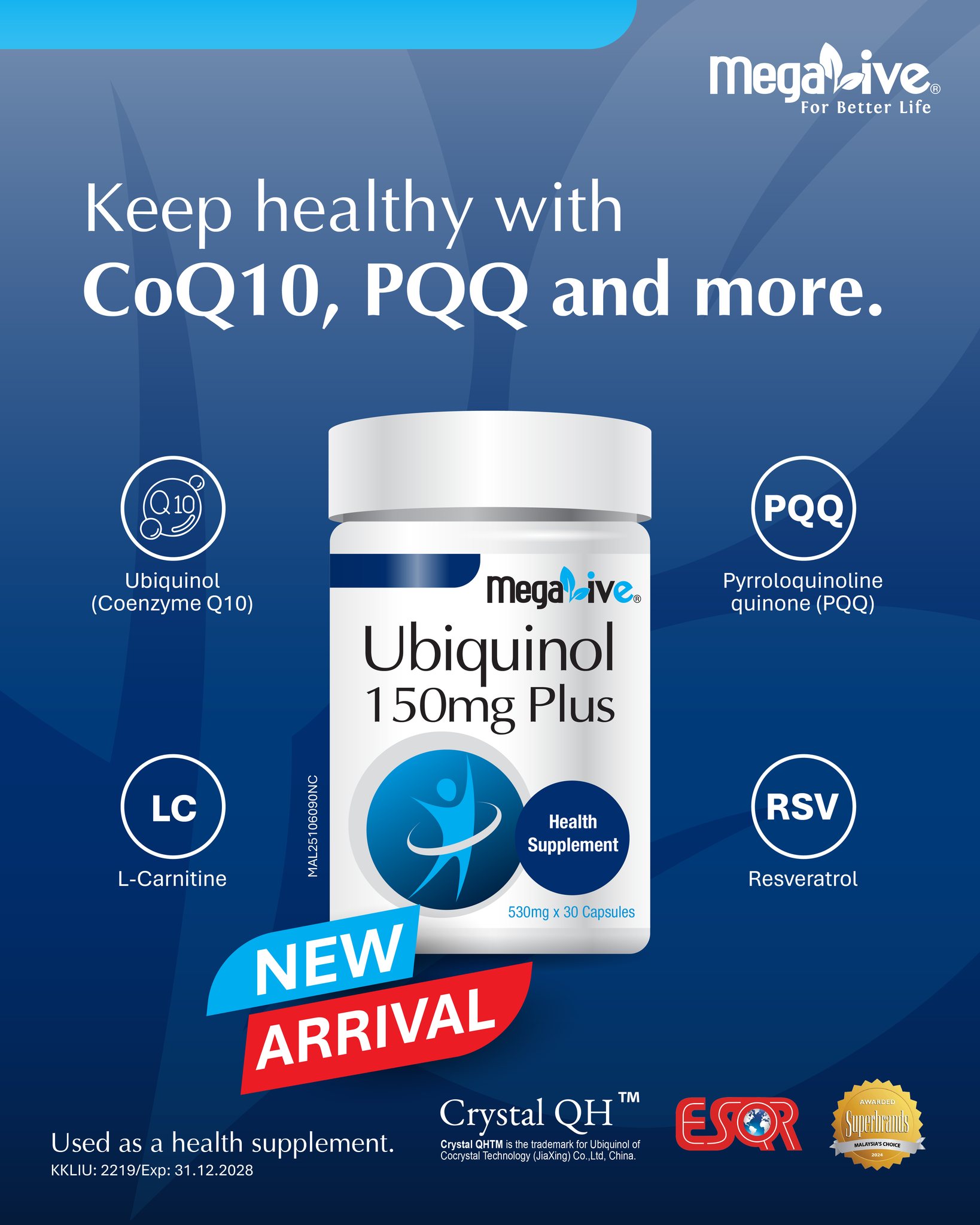 ubiquinol l carnitine 😴Is fatigue slowing you down? 150mg Plus combines Ubiquinol, L- Carnitine, PQQ, and Resveratrol to help your body maintain energy.💪 【Stay strong, active, and full of life every day!】 疲劳让你力不从心了吗？ UBIQUINOL 150MG Flavor:20 Packets of Watermelon controlled clinical study conducted Vitamin B12 Injection North taxifolin glucoside
