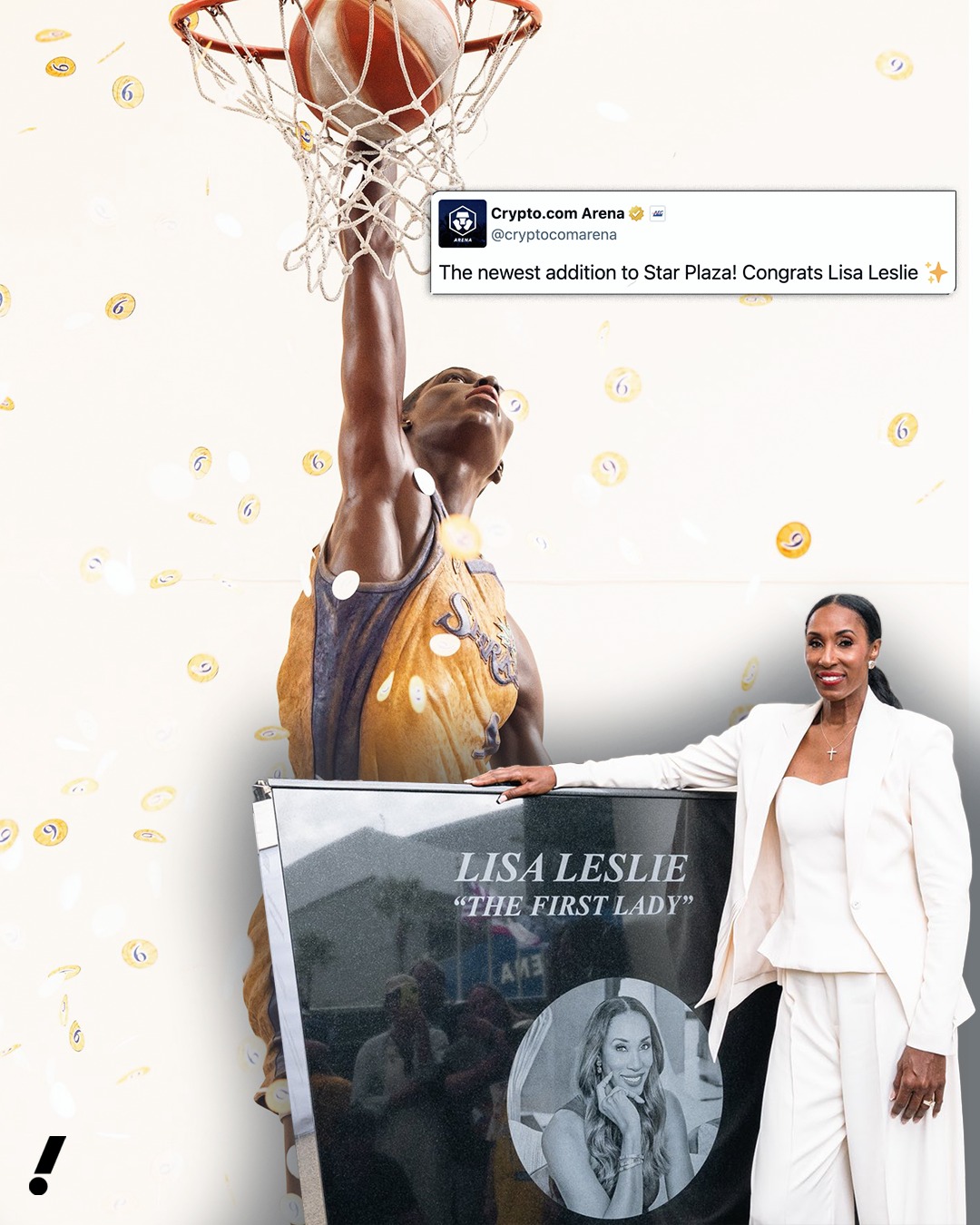 Hall of Famer, 3x MVP and 2x WNBA champion Lisa Leslie was
