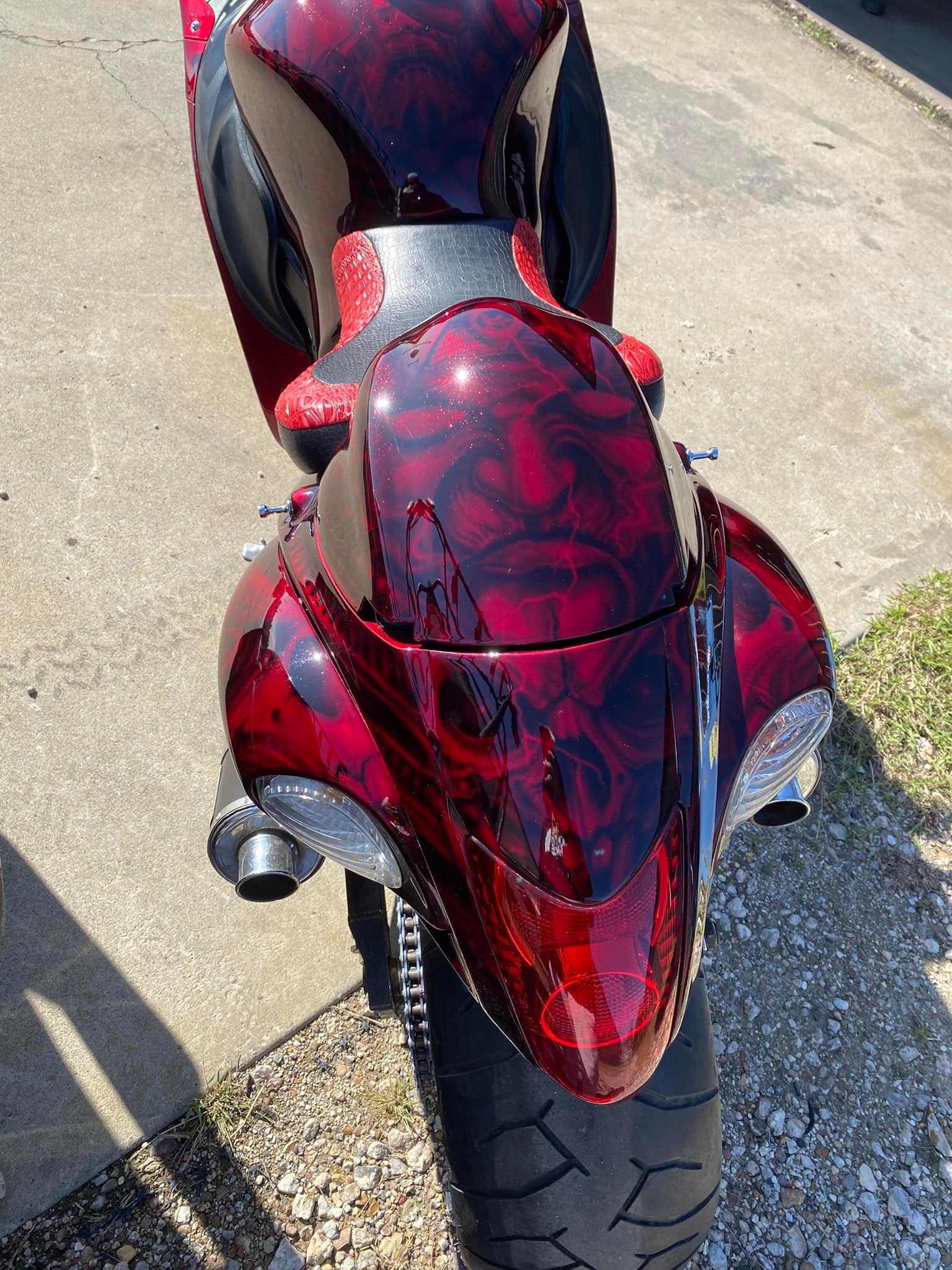 Suzuki Hayabusa custom airbrushed paint for sale