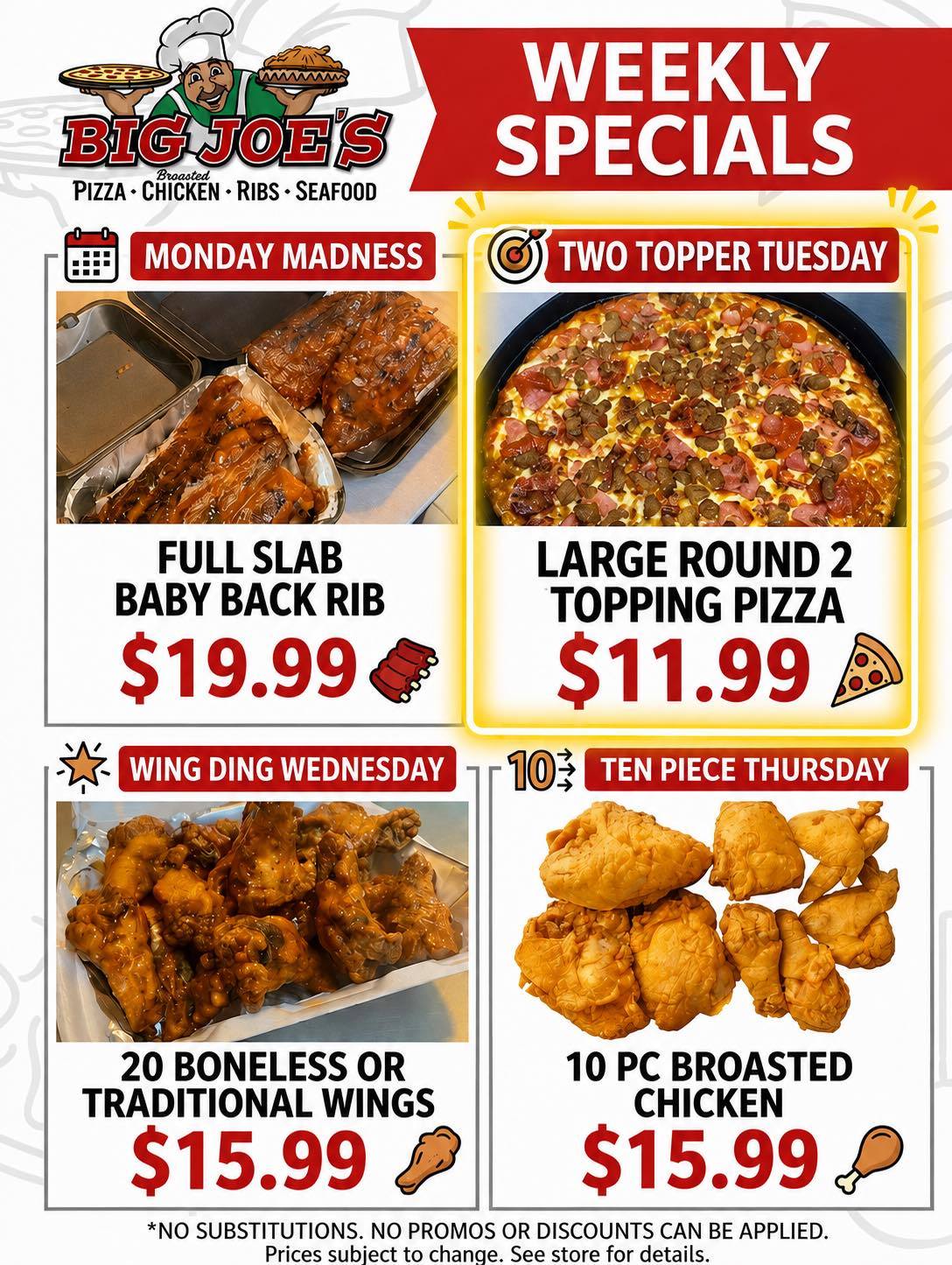 Big Joe's Pizza•Chicken•Ribs•Seafood | Imlay City MI