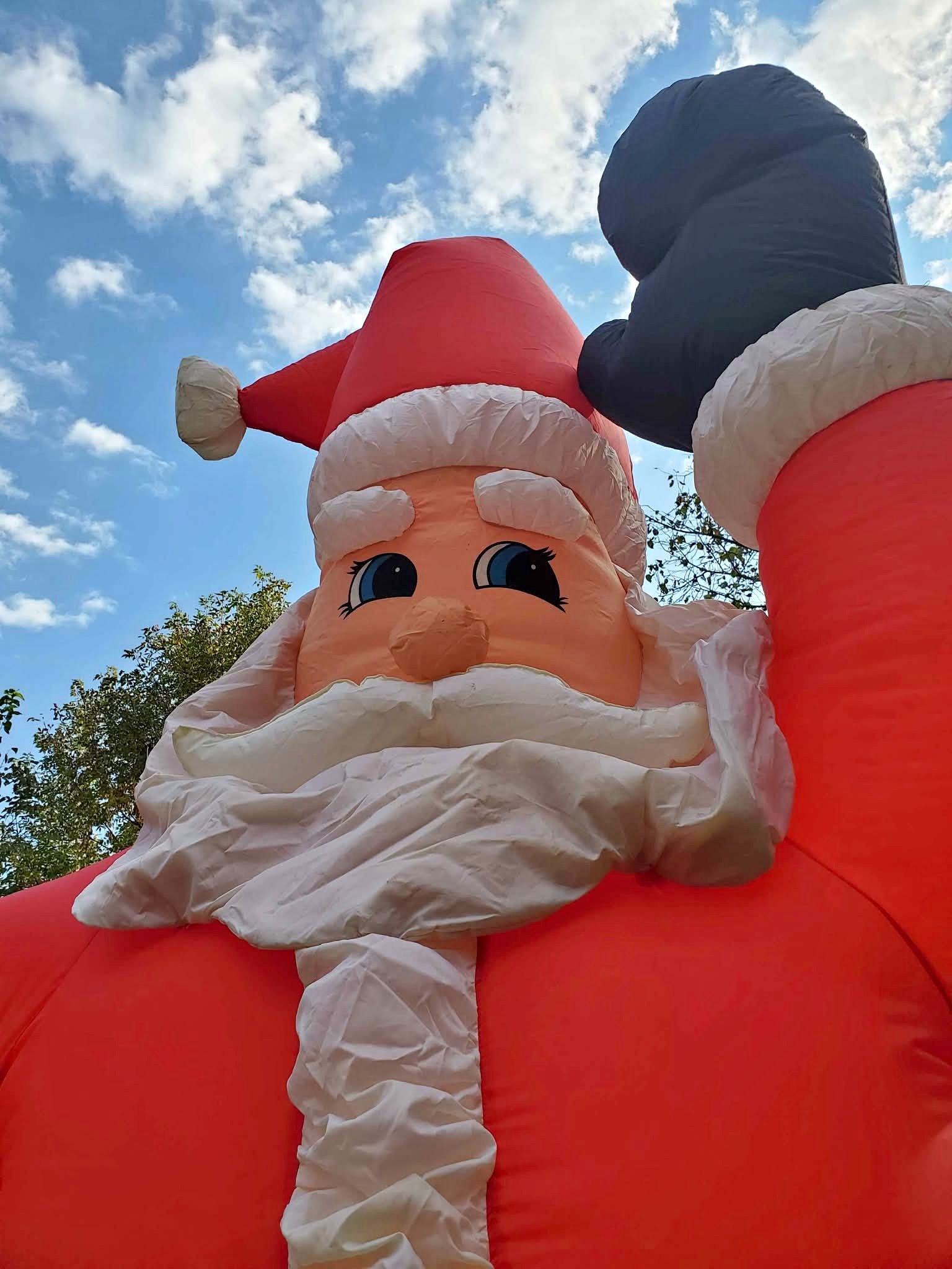 12 Ft GEMMY Airblown Inflatable Santa Claus – Works Great! Christmas ...