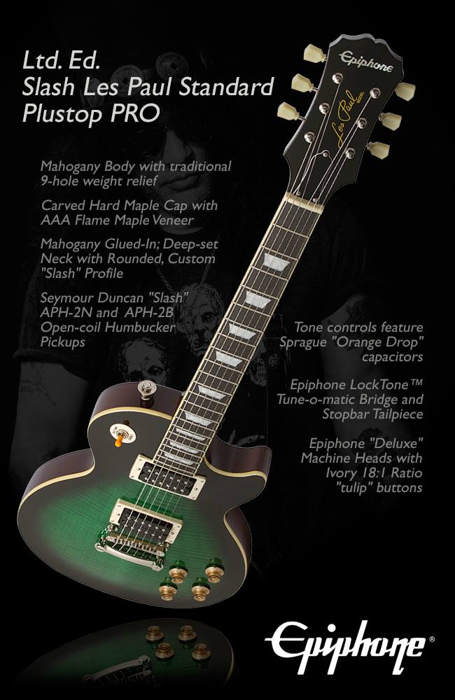 Epiphone presents the new Ltd. Ed. Slash Les Paul Standard PRO
