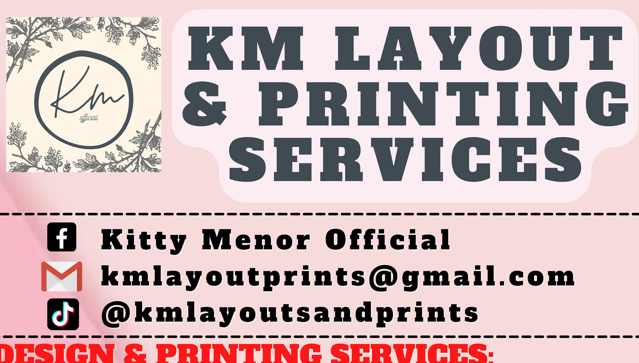 KM Layouts & Printing Services | San Jose del Monte