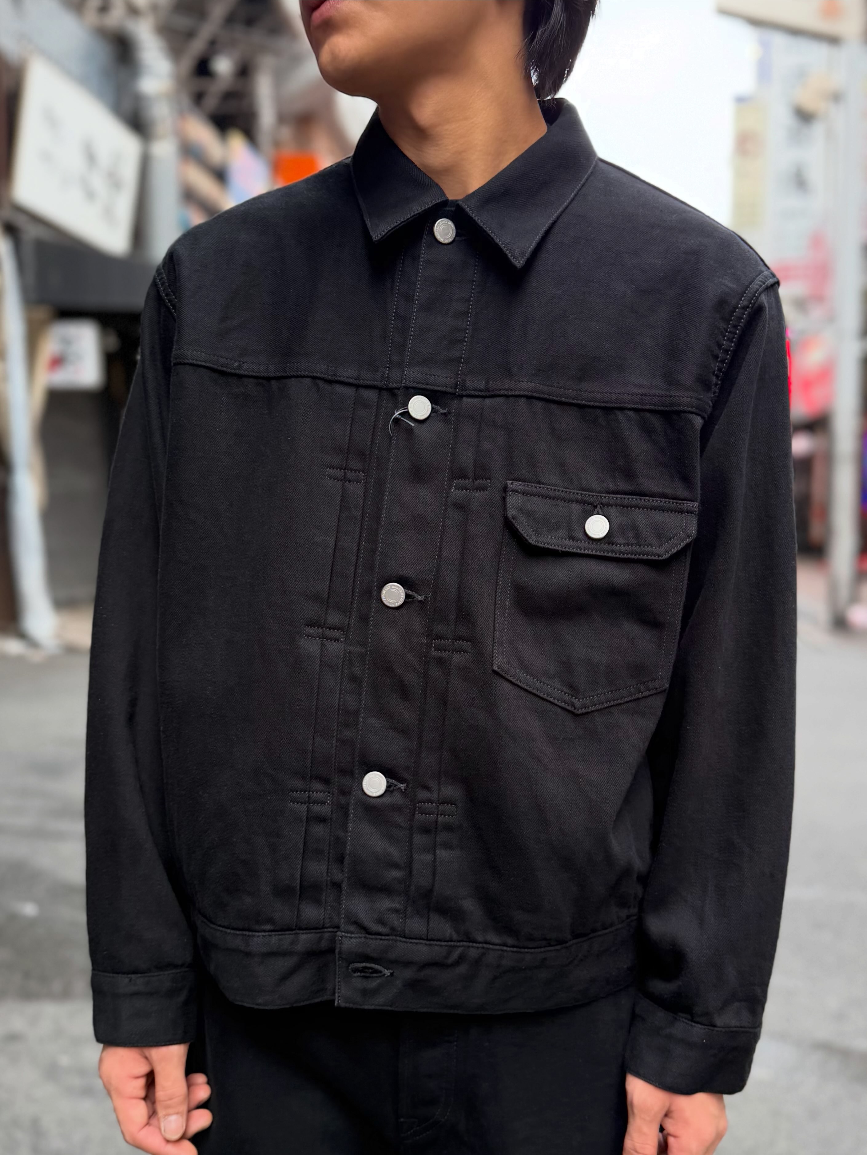 MOMOTARO JEANS 桃太郎ジーンズ #001 DENIM JACKET KYOTOMONTSUKI DYED