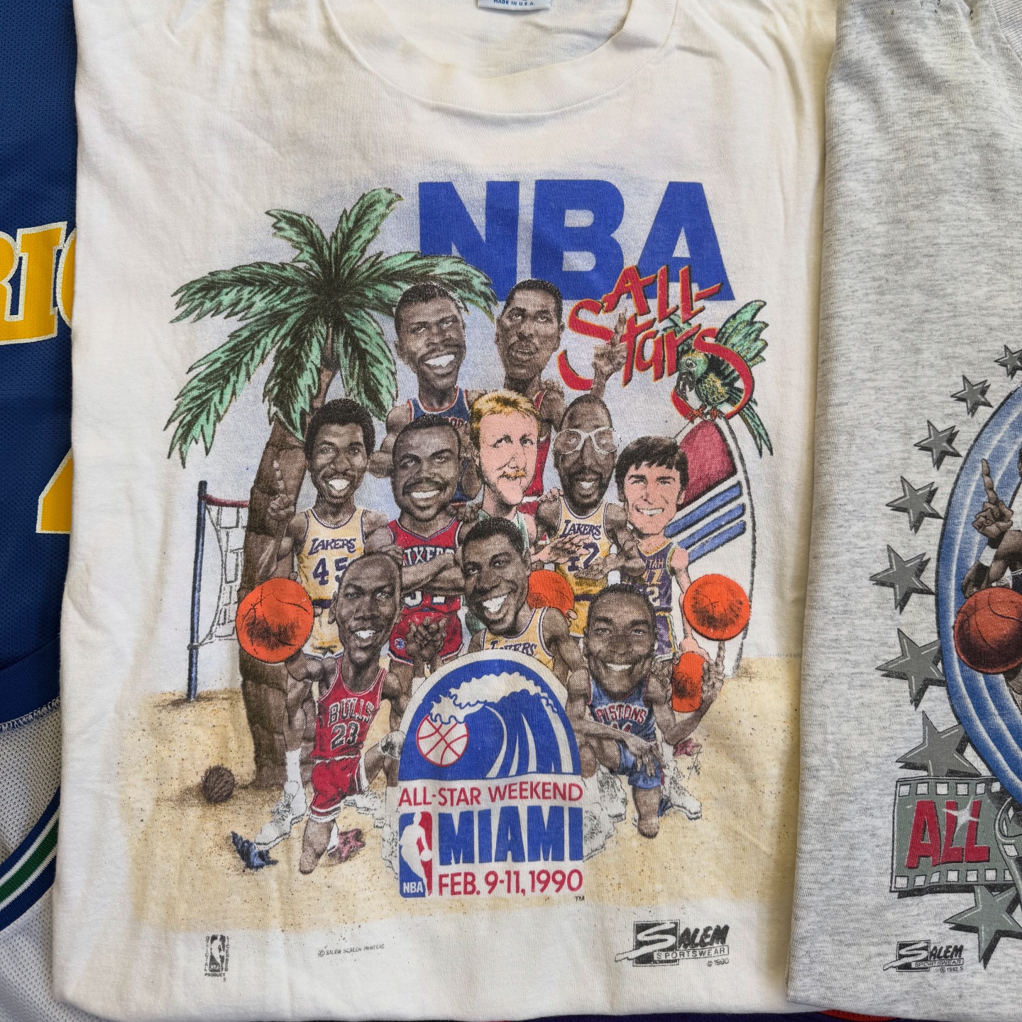 NBA ALL-STAR 2000カリカチュアTシャツ プロプレイヤー NBA ALL-STAR