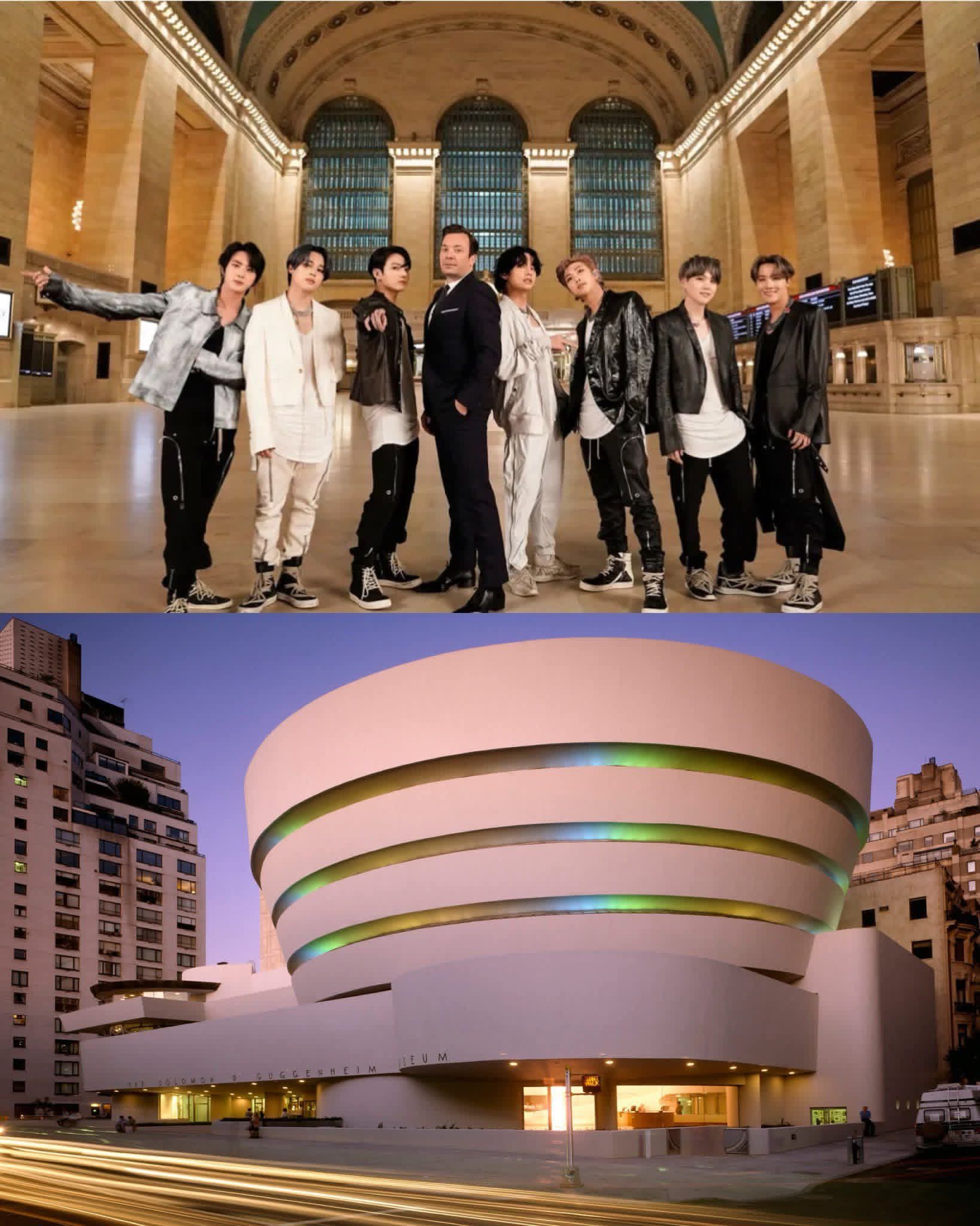 BTS have arrived at the airport, heading to New York to attend