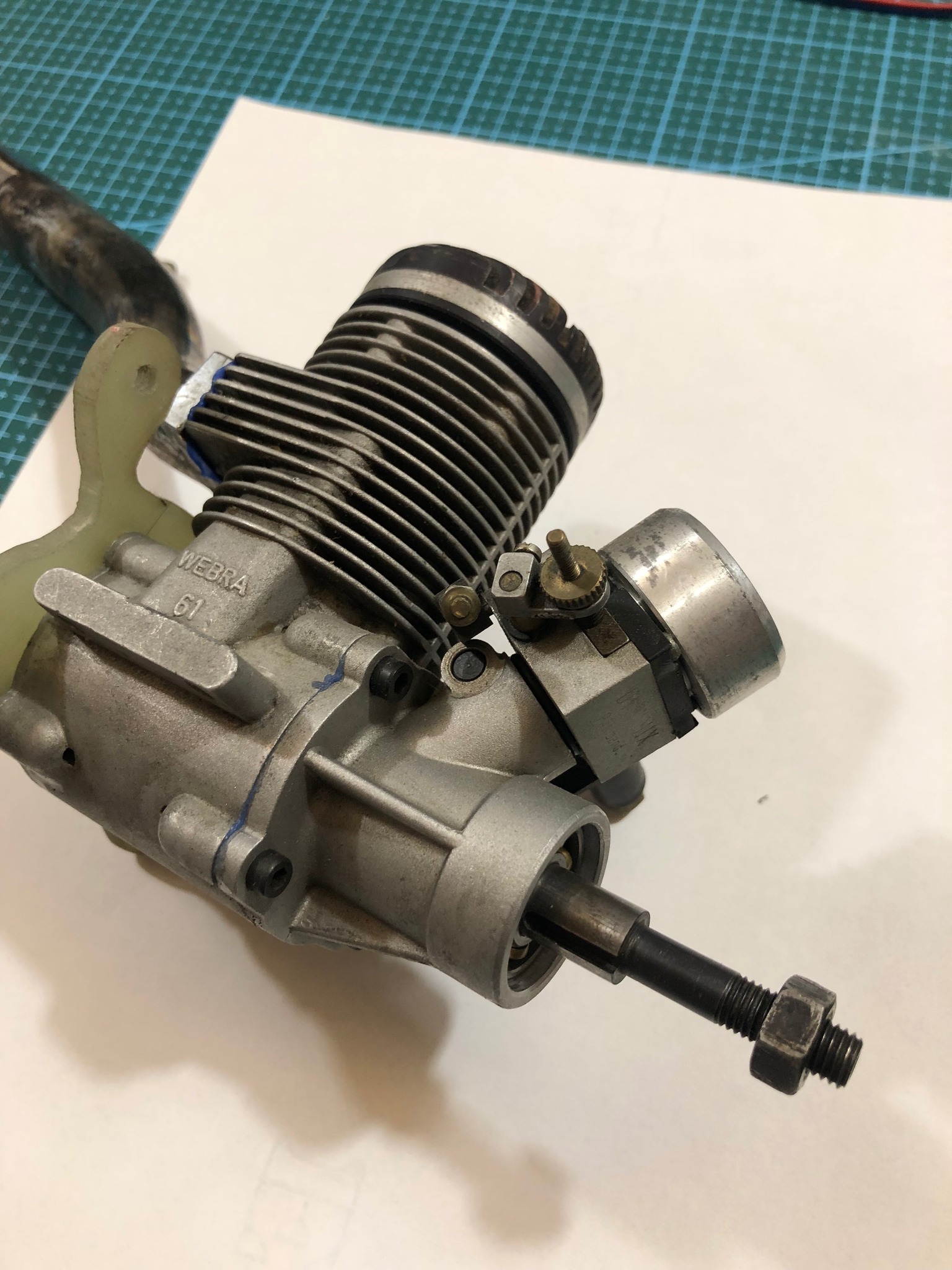Webra Speed .61 RC engine with factory-mounted gear unit