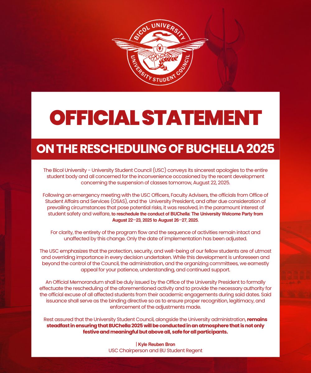 Bicol... - Bicol University Polangui - College Student Council