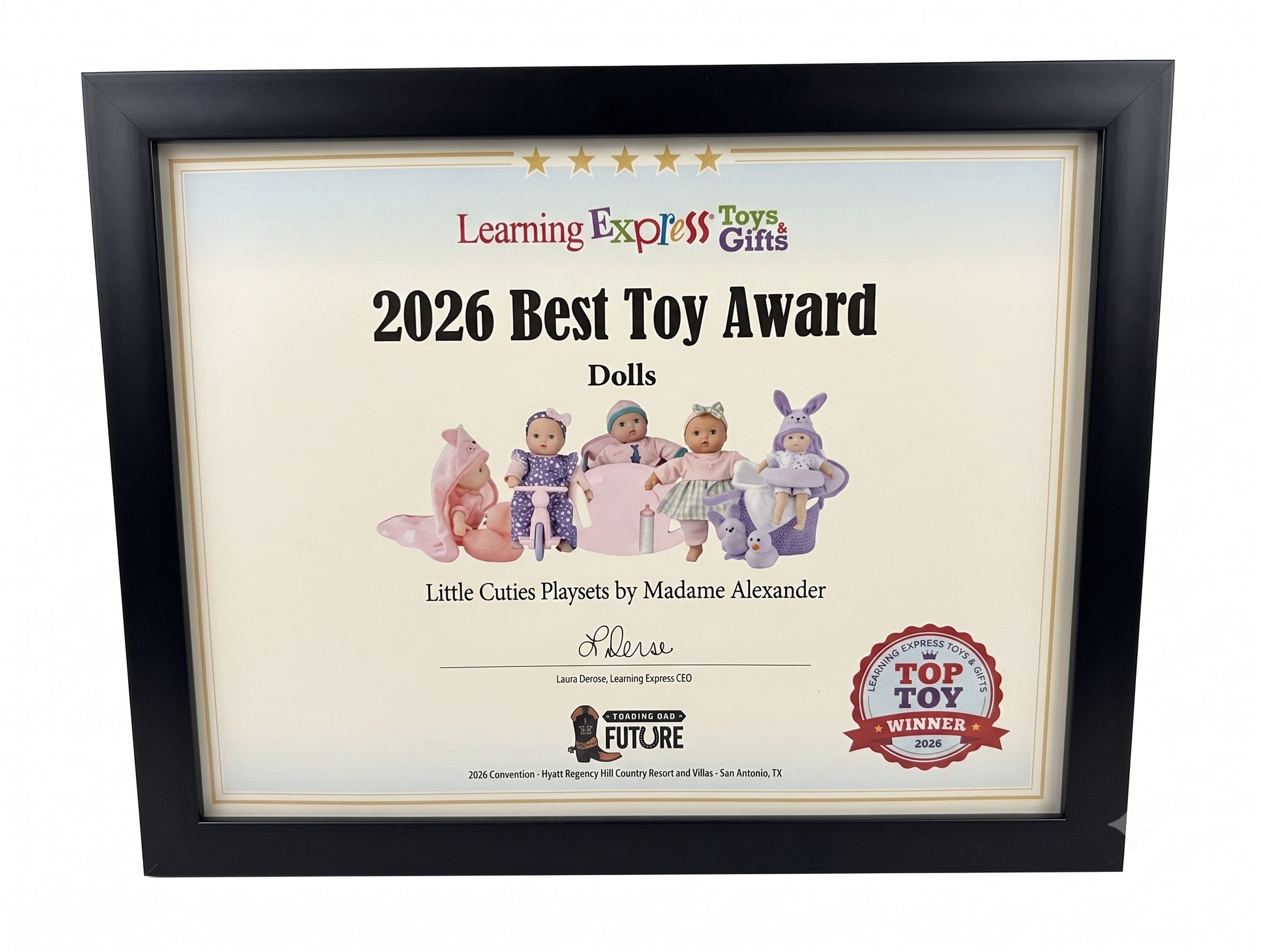 We are proud to announce that Madame Alexander was awarded the