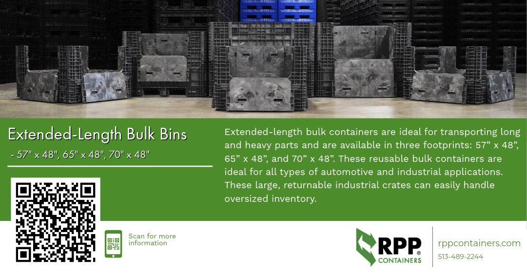 RPP - The 45 x 48 x 39 hopper bottom container, with its smooth, funnel ...