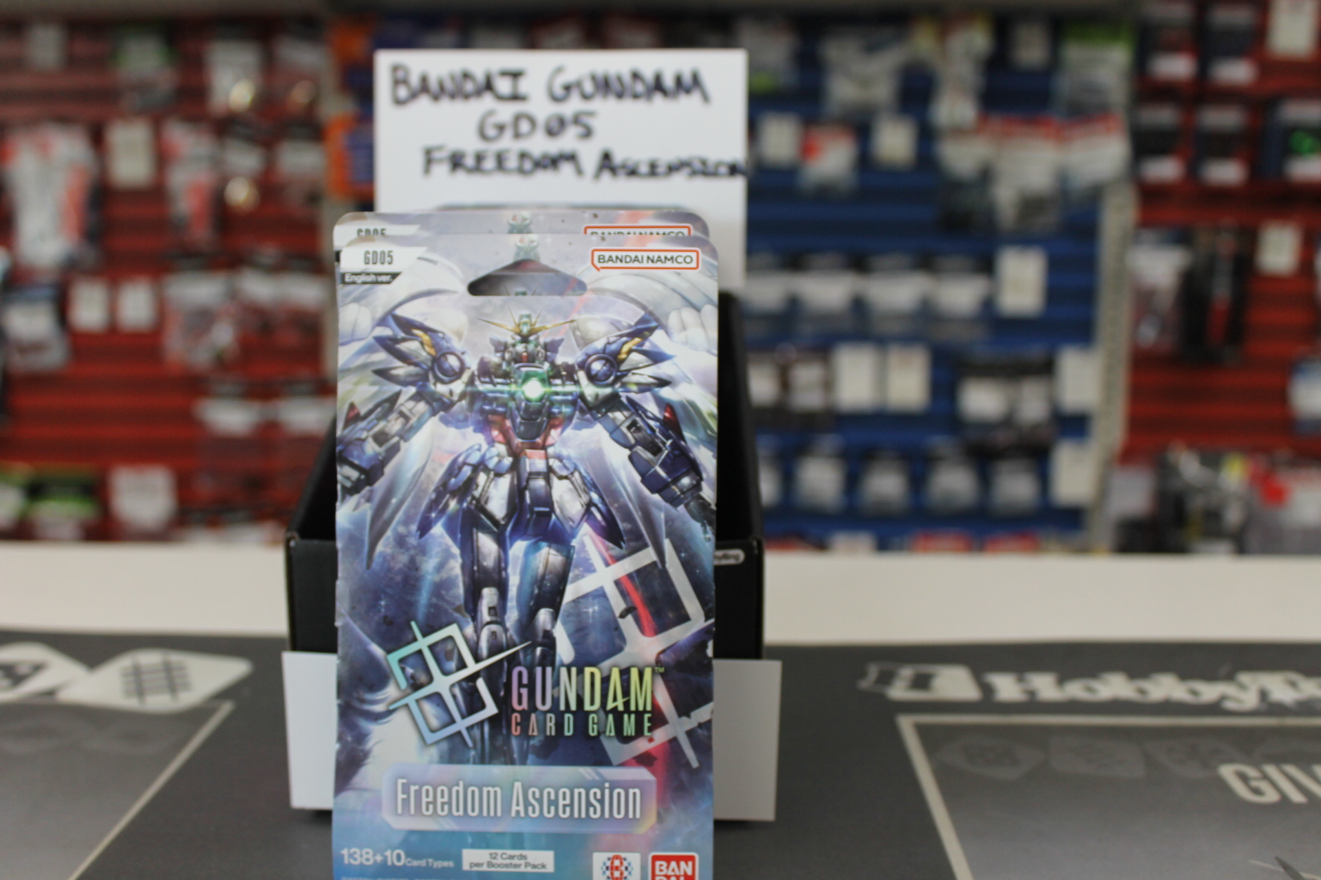 Hobbytown's Bandai Gundam GD-05 Freedom Ascension TCG set