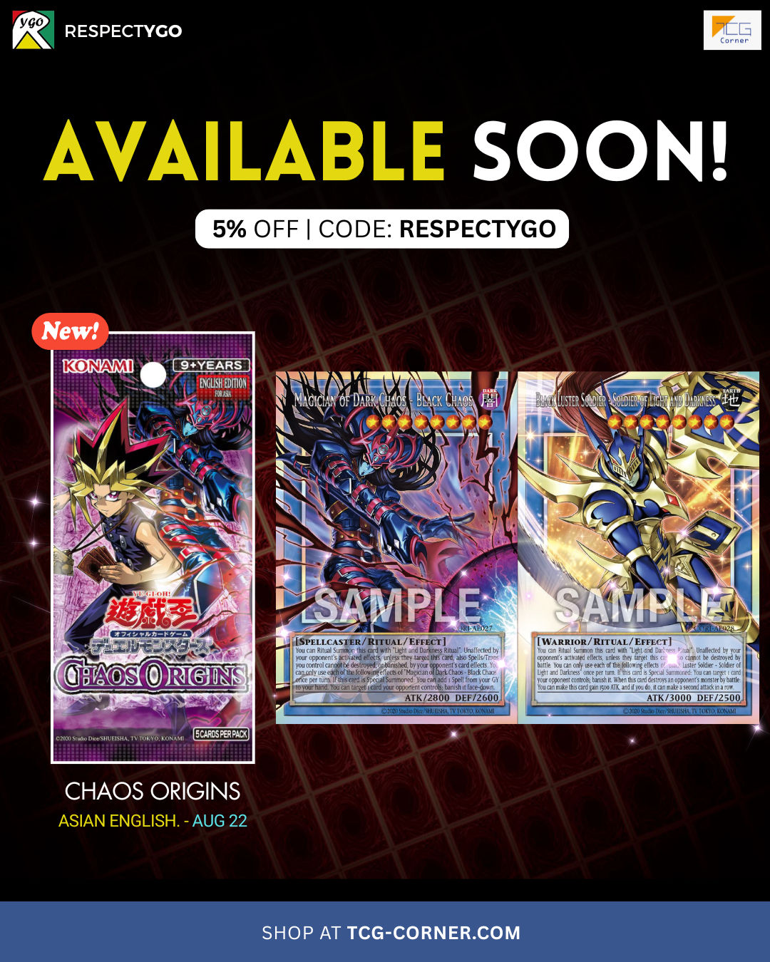 RespectYGO - CHAOS ORIGINS Official Poster brings nostalgia vibes