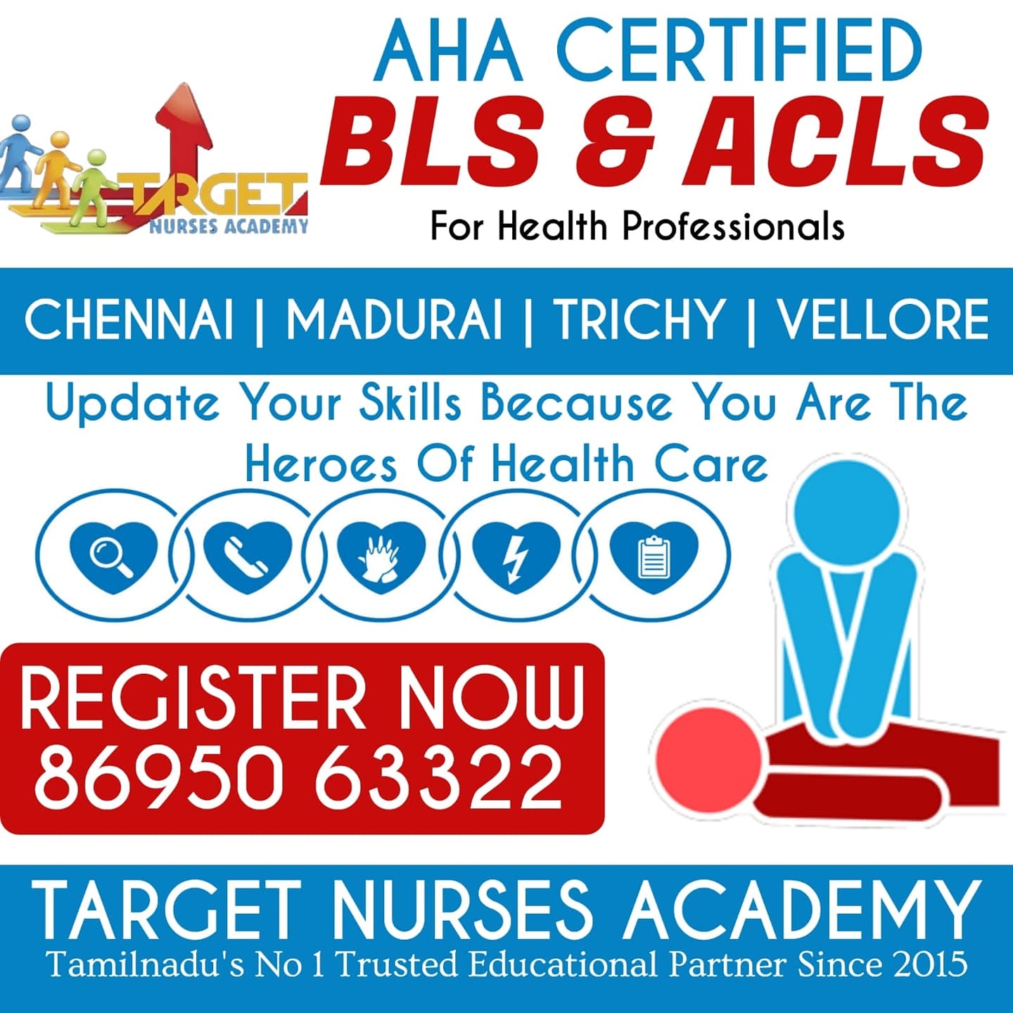 Bls/Acls/Pals Aha American Heart Association Classes -Tamilnadu | Nagercoil