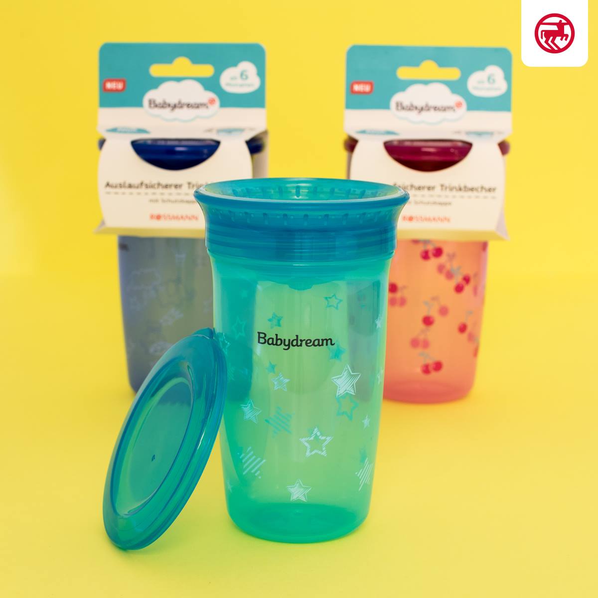 Gleich zwei neue Becher haben wir für deinen kleinen Schatz. 🤩 Welcher landet in deinem Einkaufskorb: der Trinklernbecher, der auslaufsichere Trinkbecher mit Schutzkappe oder gleich beide? 😘