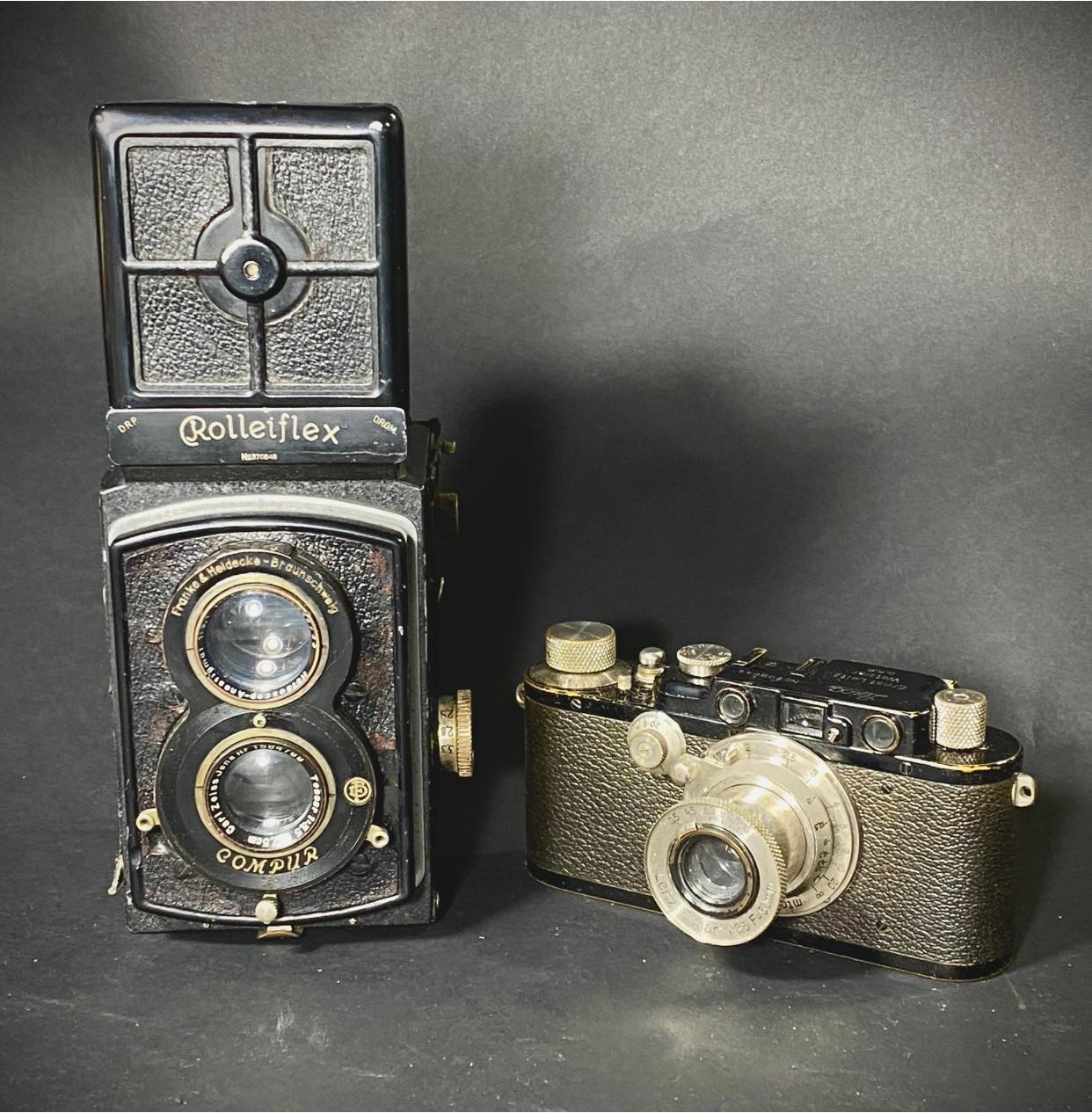 Testing 1925 era emulsion film with rare 1934 Leica Oligo camera