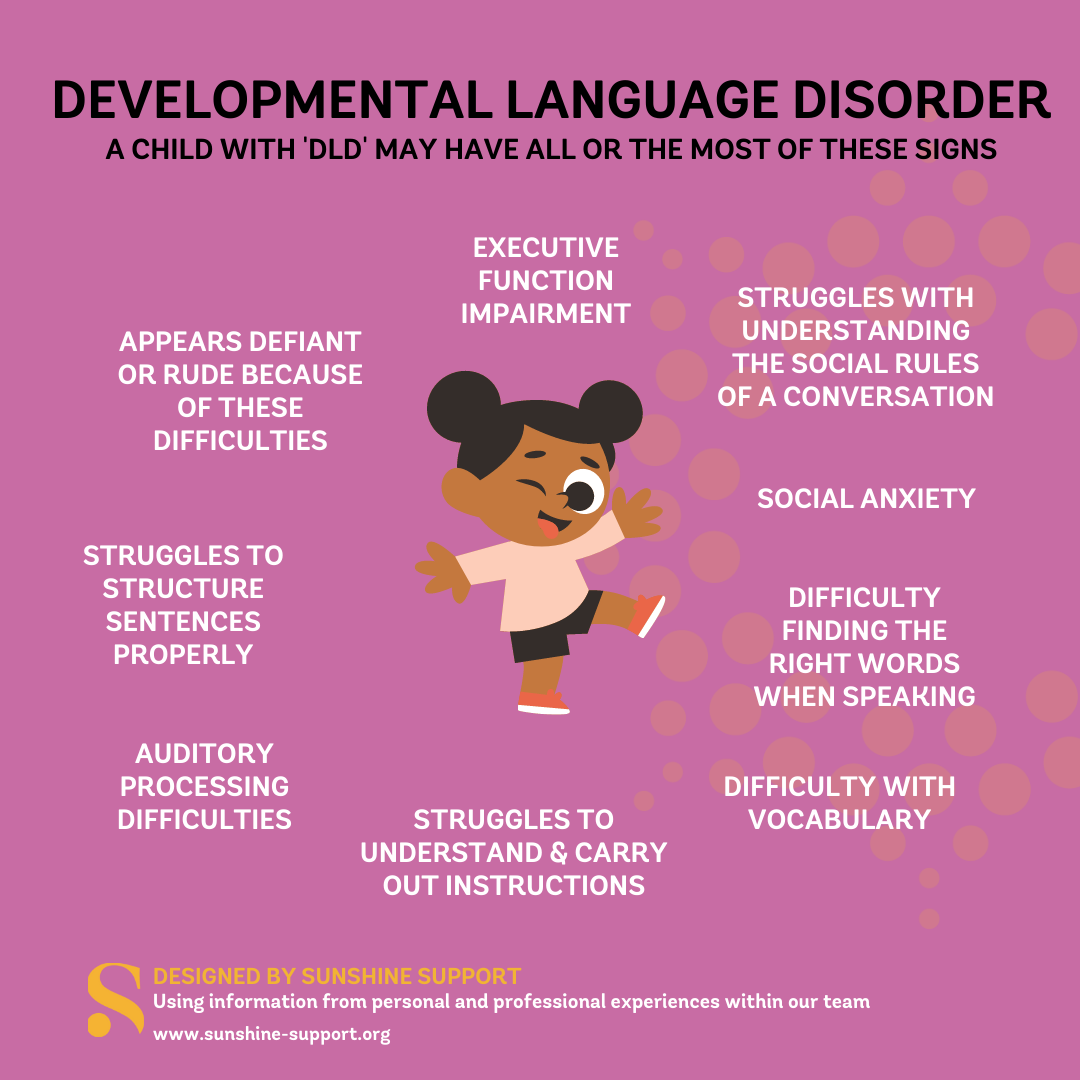 Sunshine - DEVELOPMENTAL LANGUAGE DISORDER (DLD) is the most common ...
