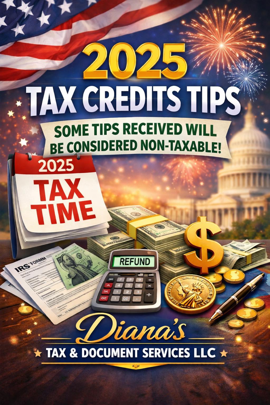 Diana's - 💰🇺🇸 ¡Trabajaste Durante el 2025 y recibiste propinas en tu ...