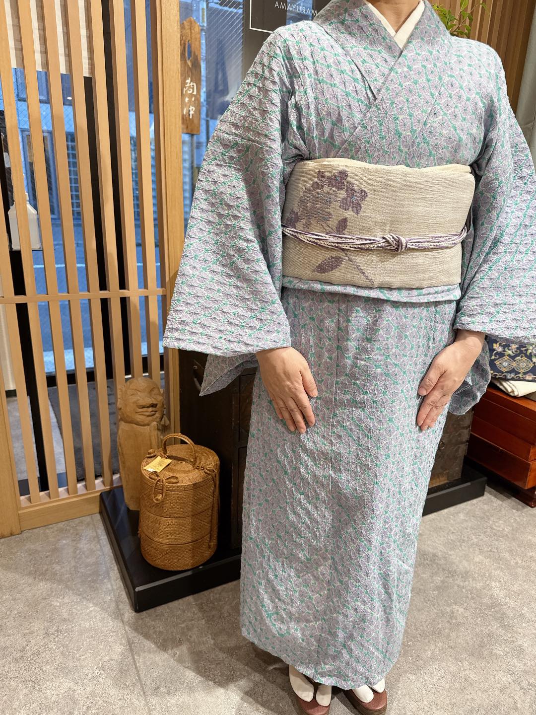 せき呉服店 - アットゥシ(厚司織)の名古屋帯。 アイヌの伝統工芸品で