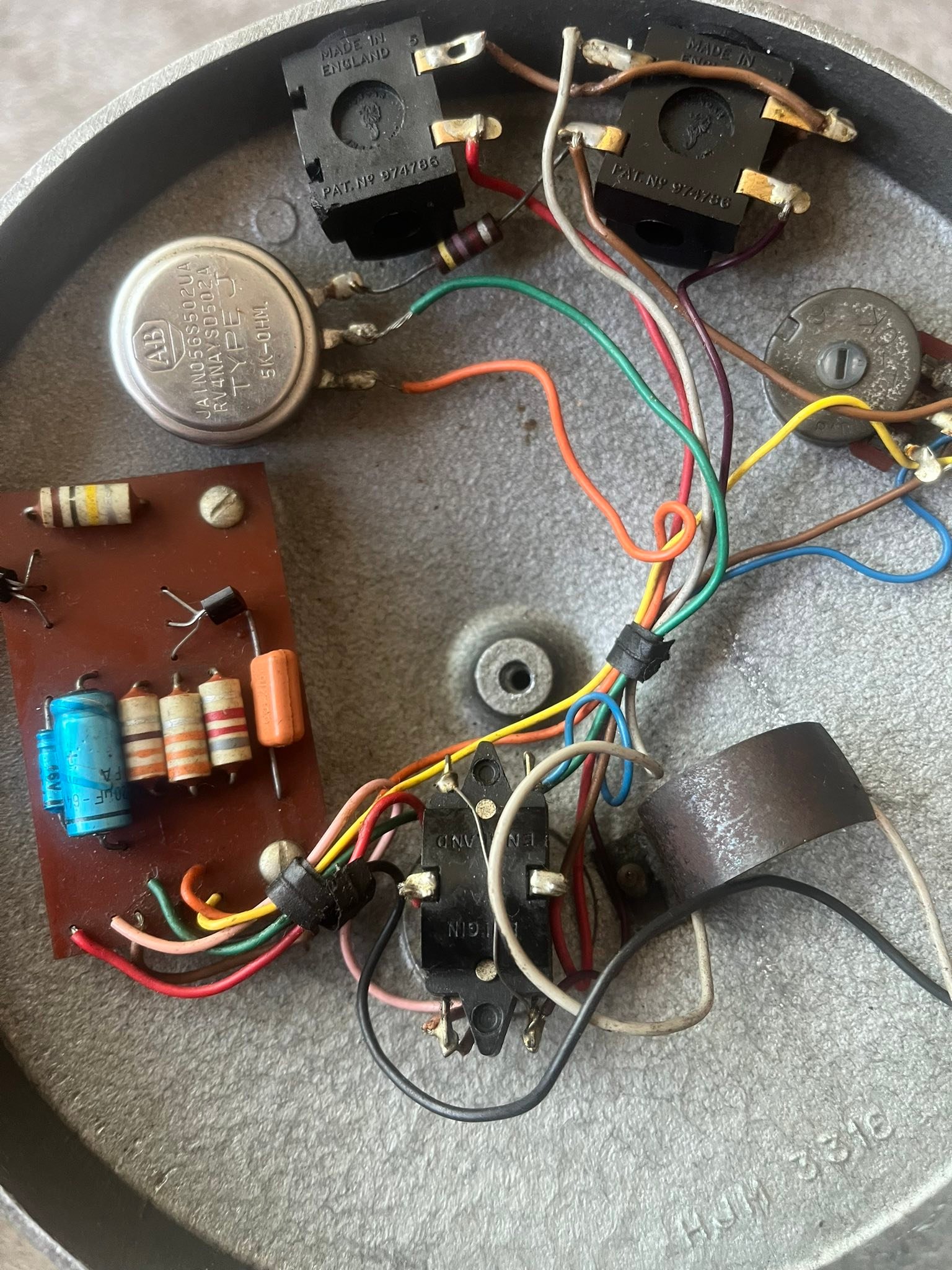 Original 1968 Fender Blender, 1970-71 Sola Sound Tone Bender, and