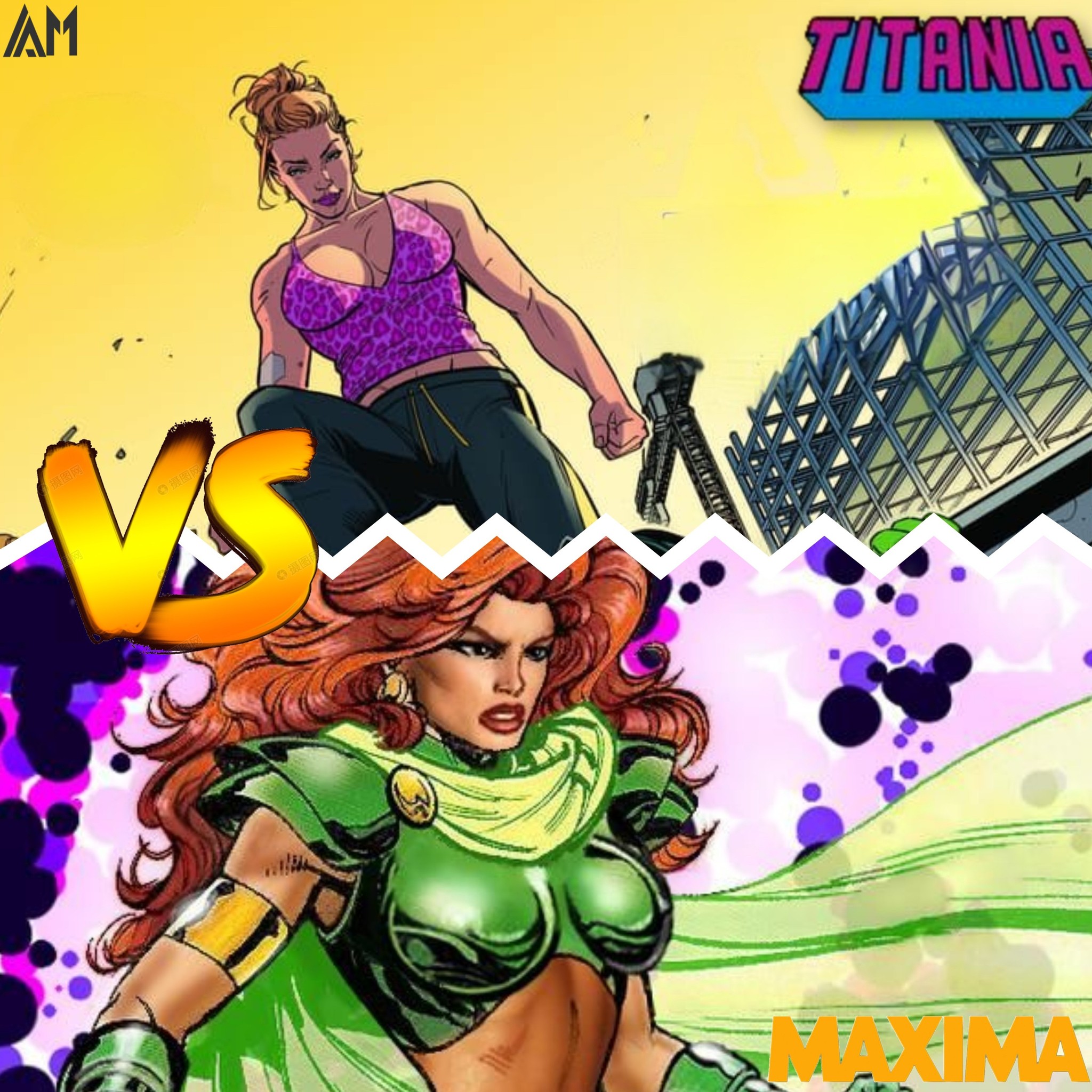 Who wins in a fight between Titania and Maxima?