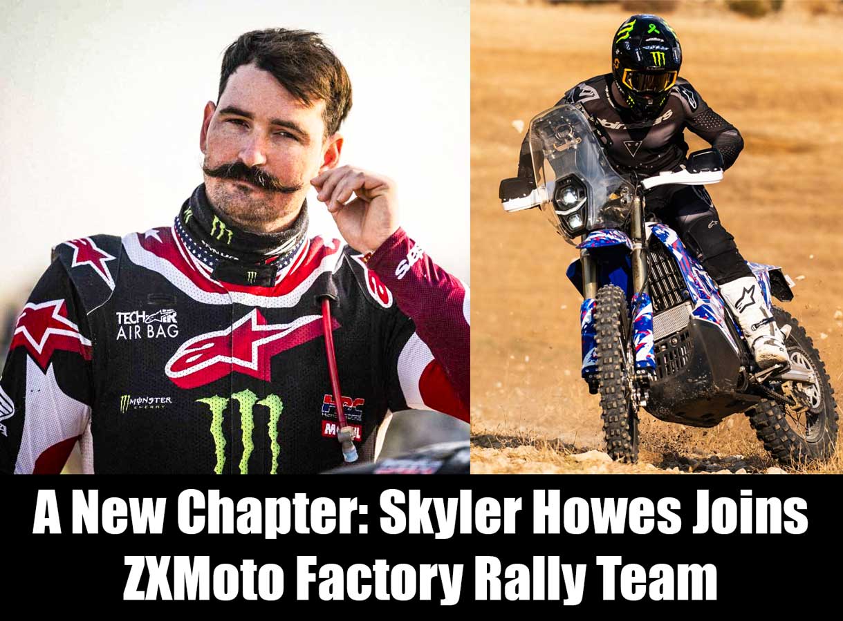 Skyler Howes joins ZXMoto Factory Rally Team for Rallye du Maroc