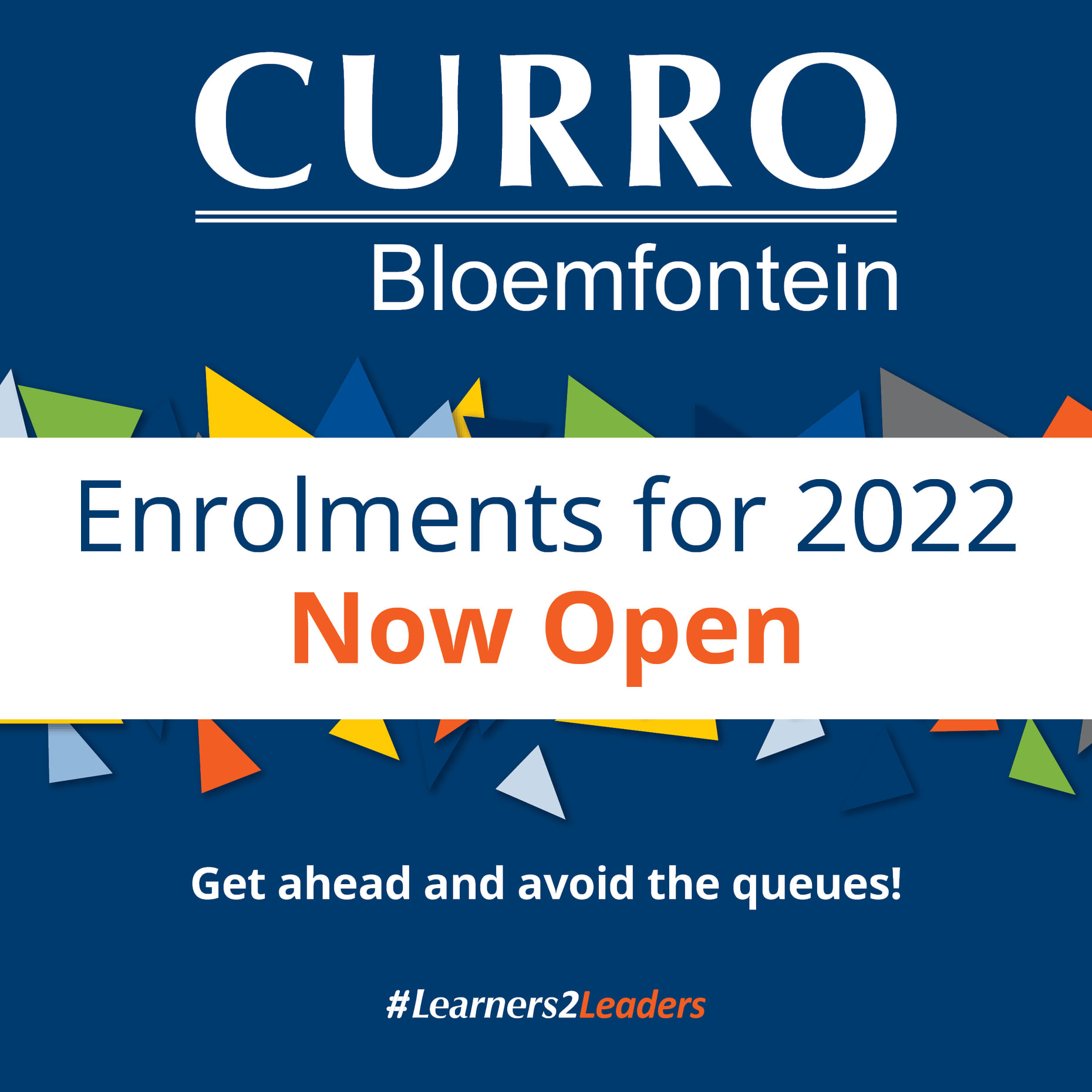 2022 ENROLMENTS ARE OPEN. Embrace... - Curro Bloemfontein | Facebook
