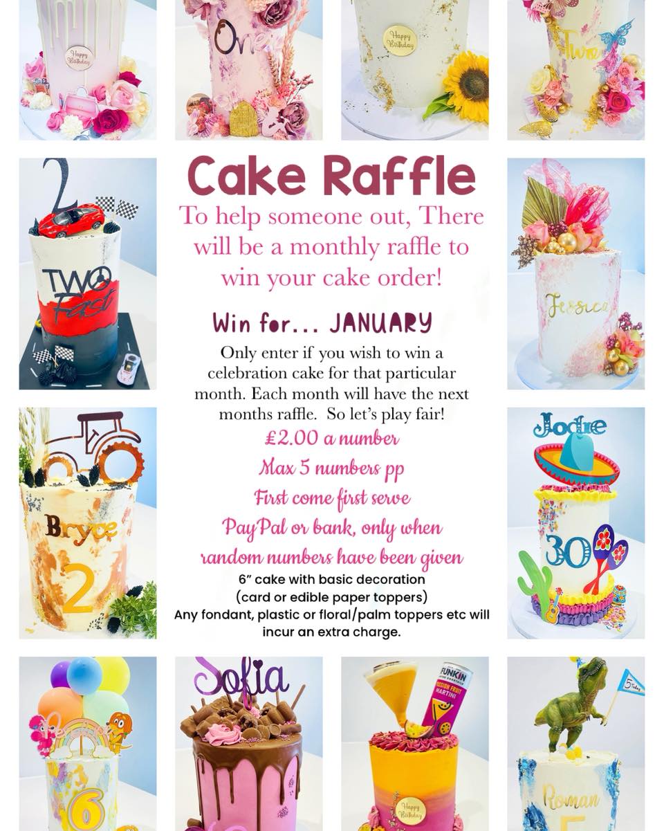 Grab - 🌟Bringing back the cake raffles for 2026 ! 🌟 Win a cake, a ...