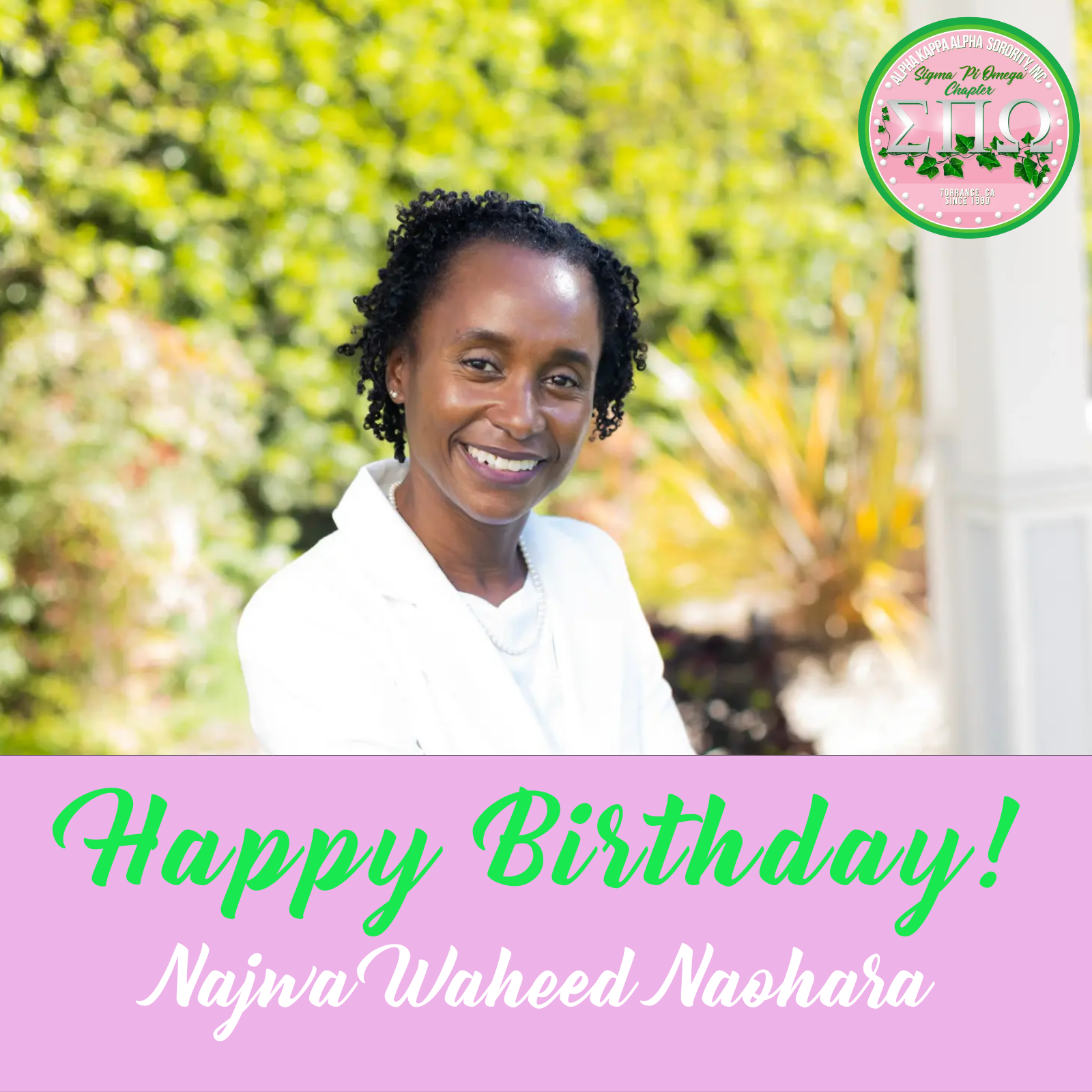It's the lovely Mrs. Najwa Waheed Naohara's birthday. Please join us in ...