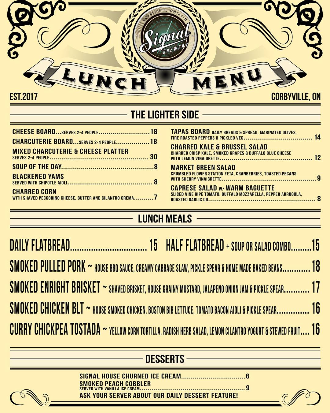 Signal Brewery - The new smokin summer menu is here! Try...