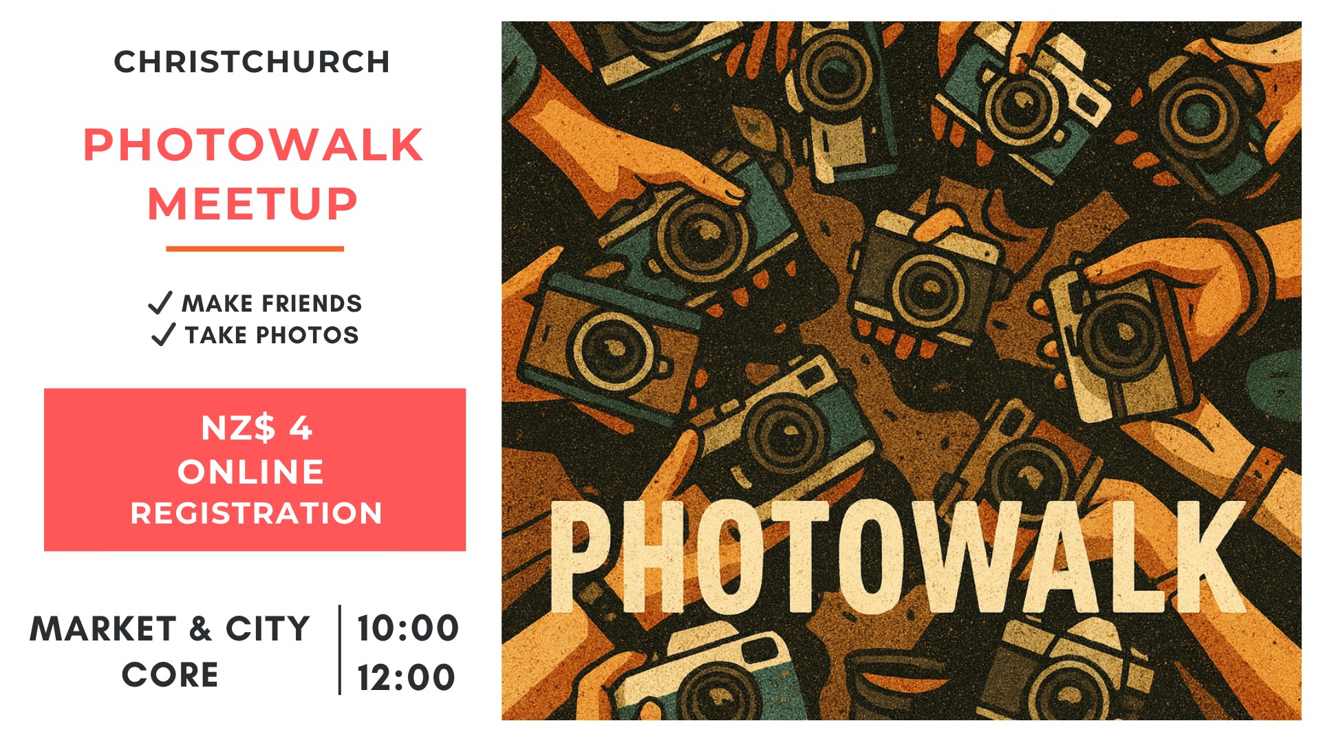 📸 Make friends & Photowalk Meetup ($4 - Registration is mandatory)
