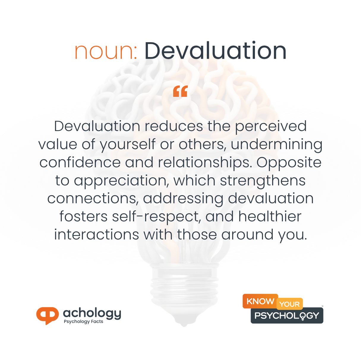 Achology - Devaluation diminishes self-worth and damages... | Facebook