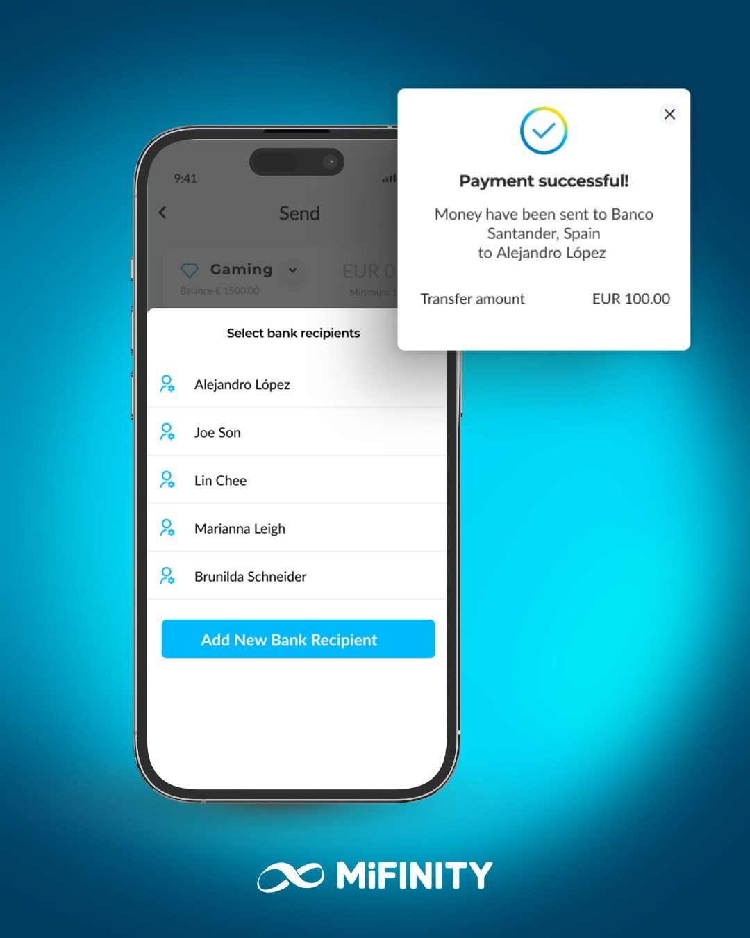 MiFinity - Stay connected globally with MiFinity. Send funds ...