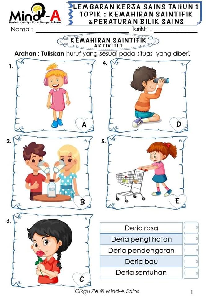 Tahun 1 Buku Latihan Sains